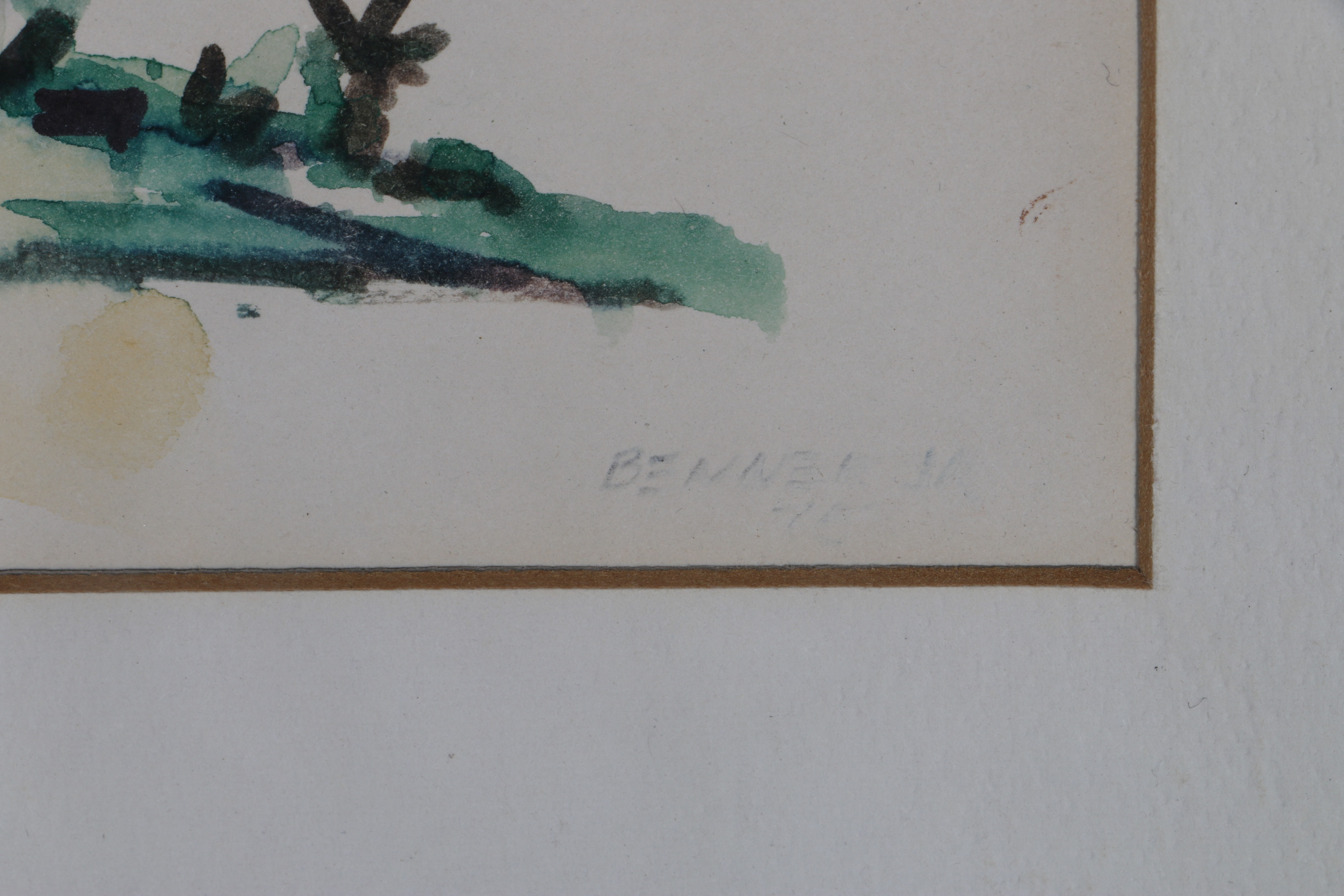 Nolan P. Benner Jr. Watercolor Landscape Painting