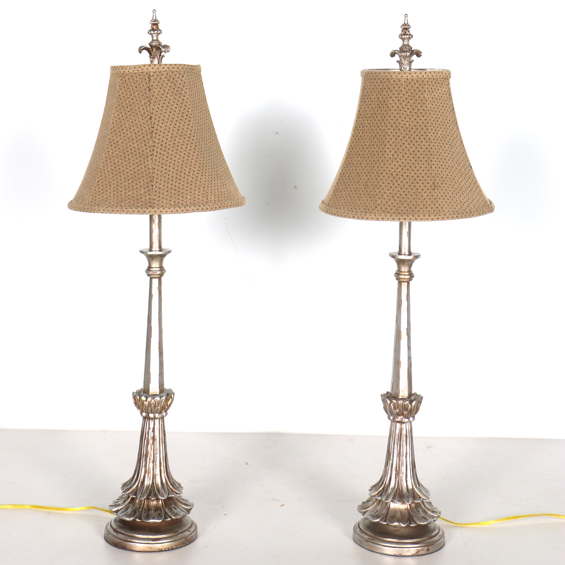 Pair of Two Toned Table Lamps