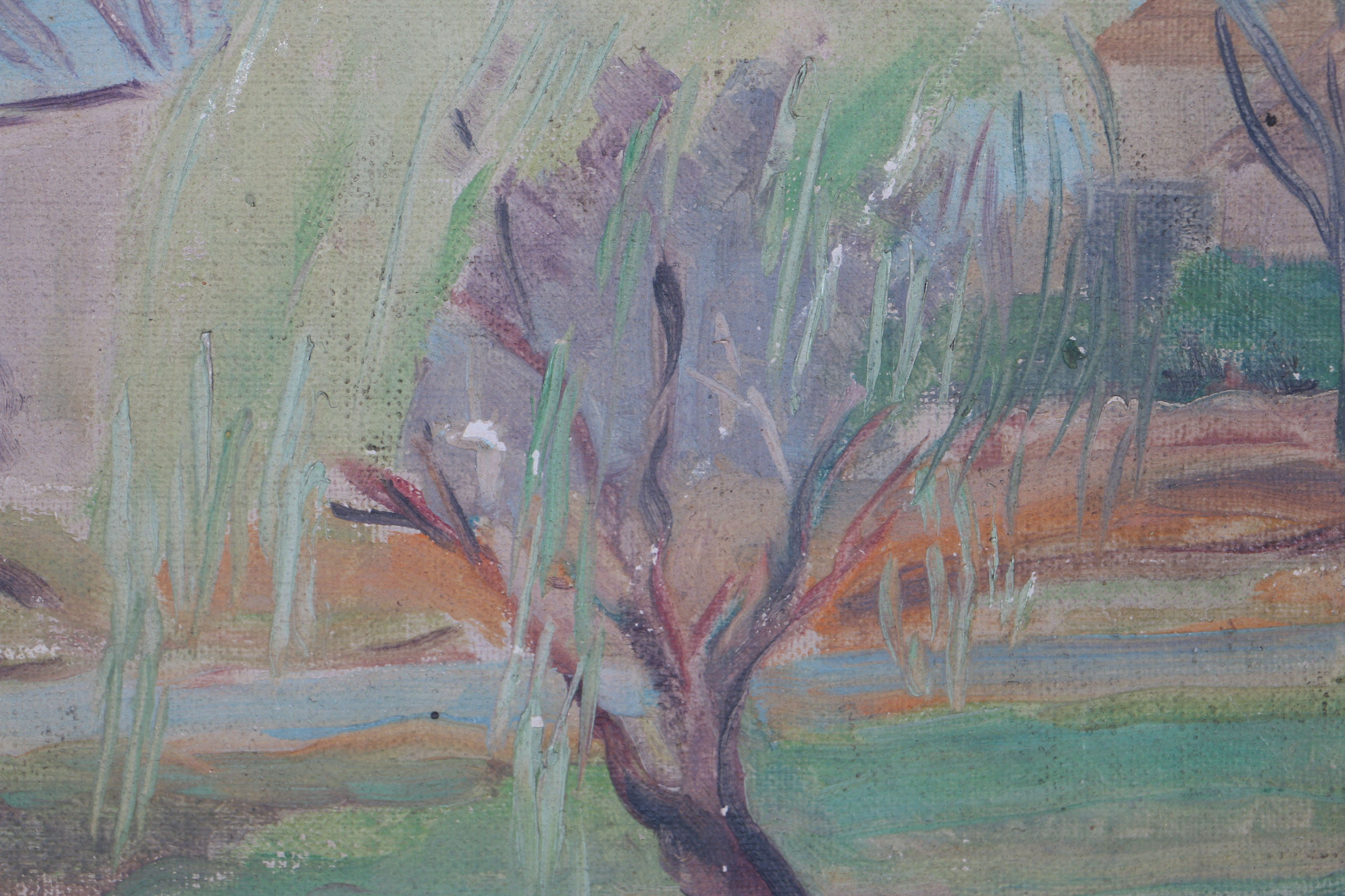 Alice Browning Doughten Original Oil Painting "Spring Greens"