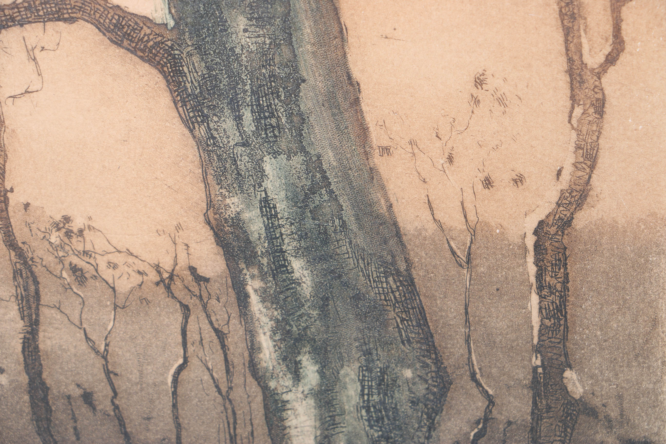 Pair of Louis Davril Etching Aquatint "Le Moulin Rose" and "Le Russian En Hiver"