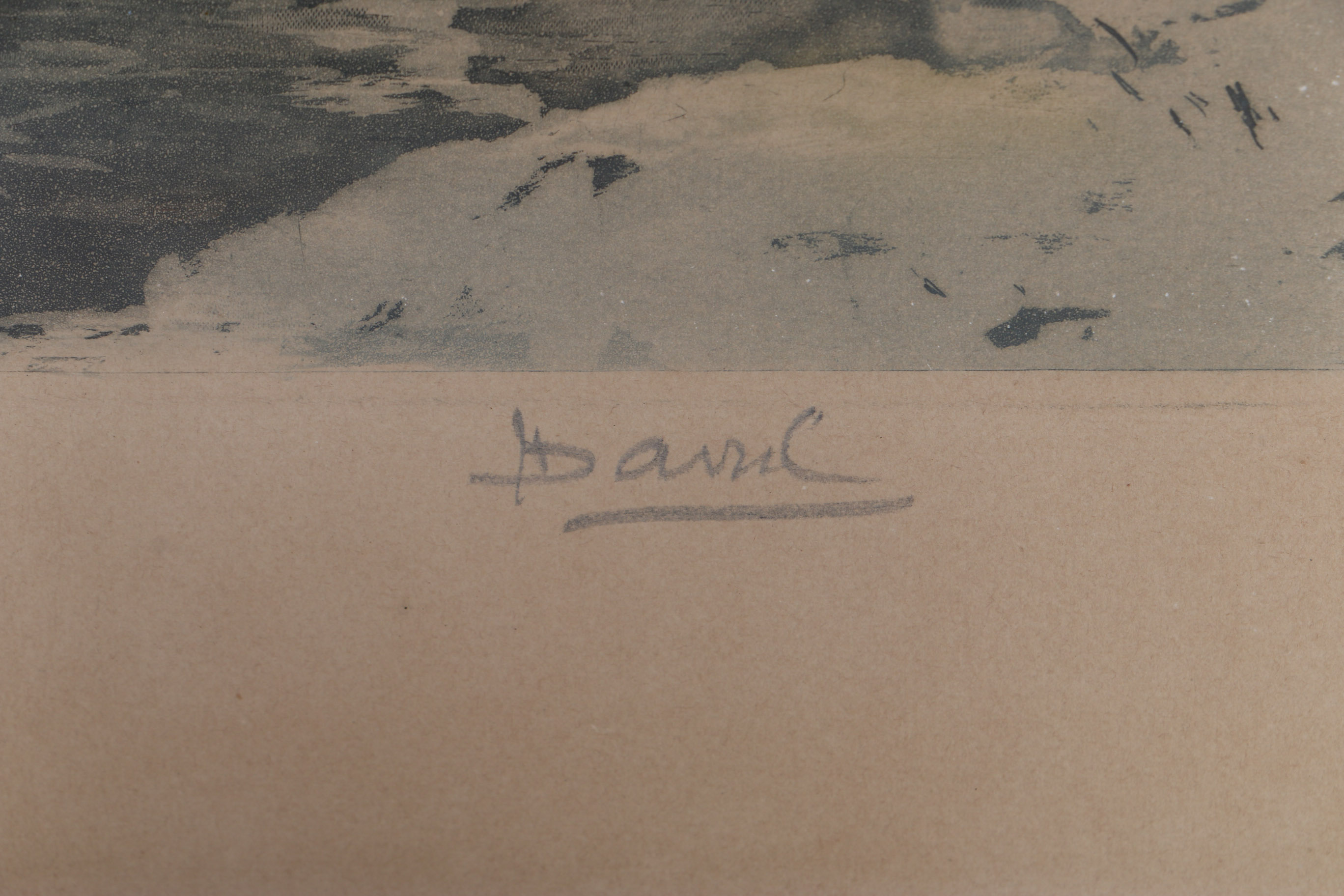 Pair of Louis Davril Etching Aquatint "Le Moulin Rose" and "Le Russian En Hiver"