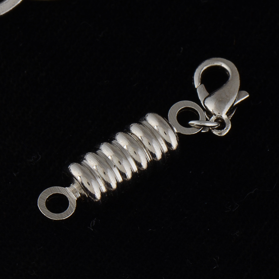 1960s Vintage Sterling Silver and Charm Bracelet with Base Metal Extension