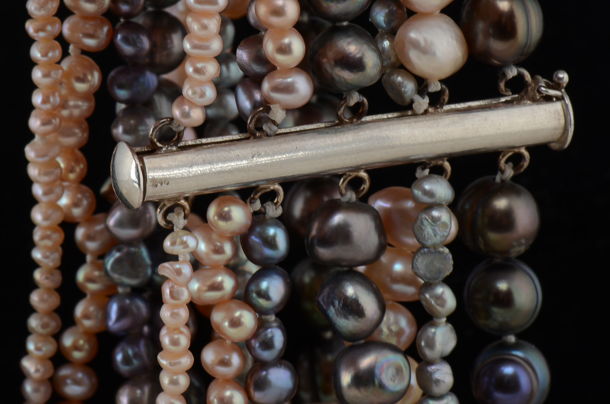 Multi-Strand Cultured Freshwater Pearl Bracelet