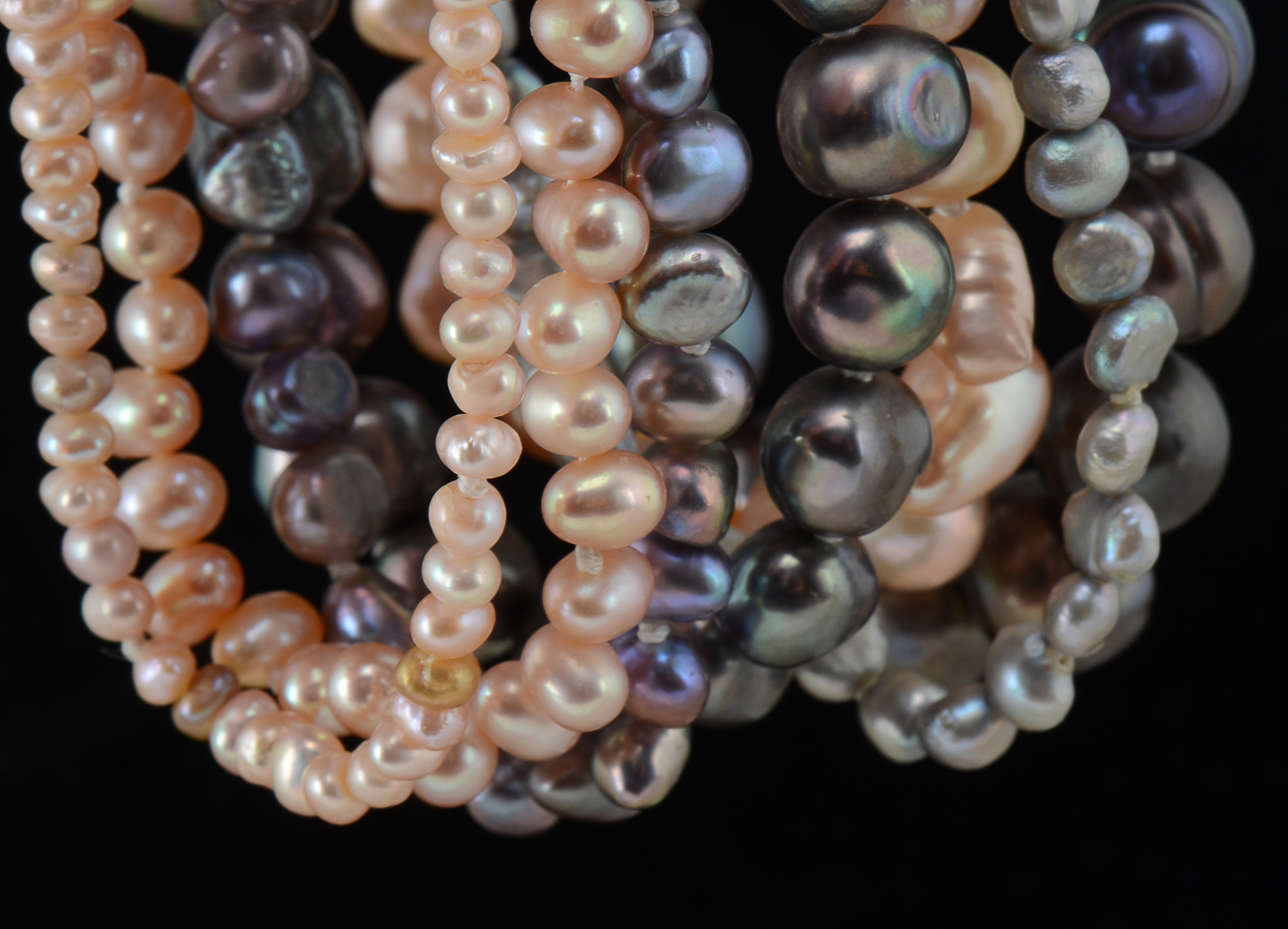 Multi-Strand Cultured Freshwater Pearl Bracelet