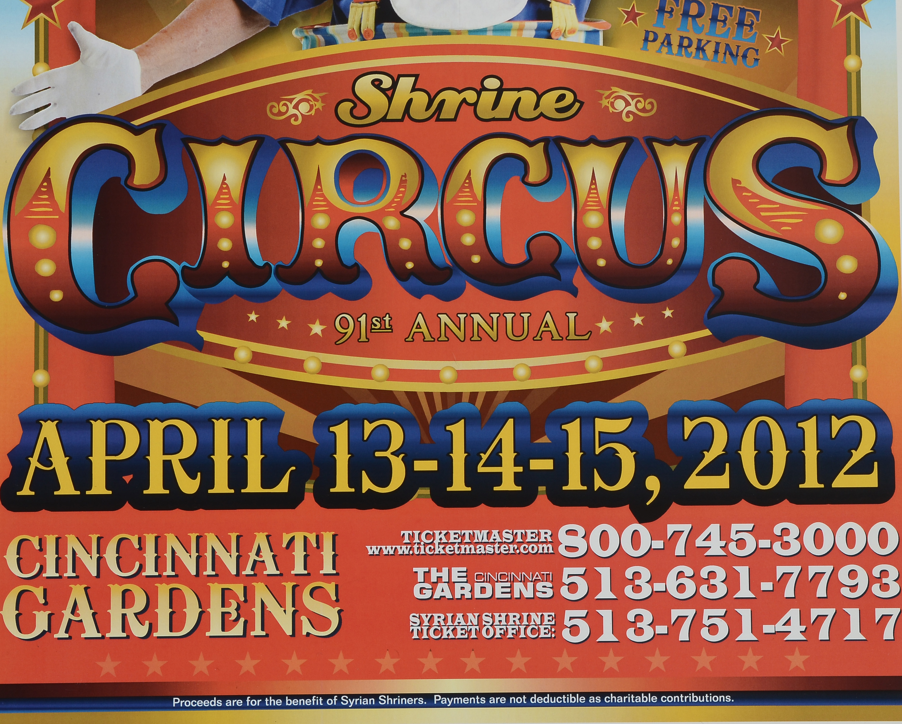 Four 2012 Shrine Circus Posters From Gardens