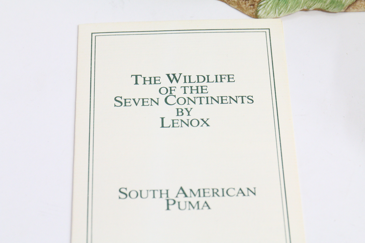 "The Wildlife of the Seven Continents" Figurine Set by Lenox