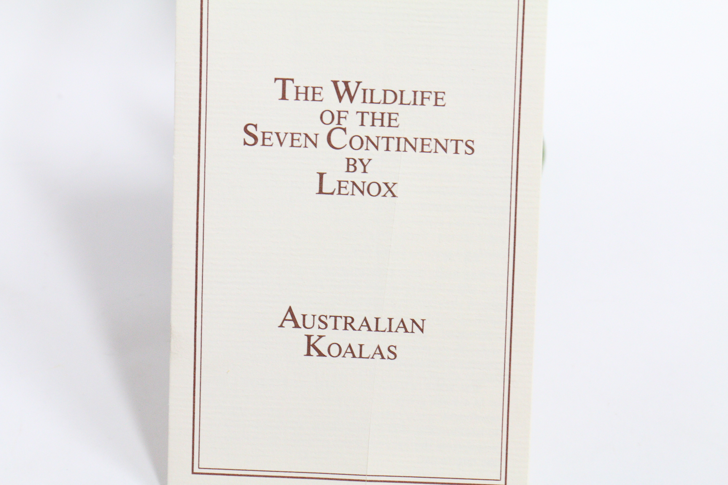 "The Wildlife of the Seven Continents" Figurine Set by Lenox