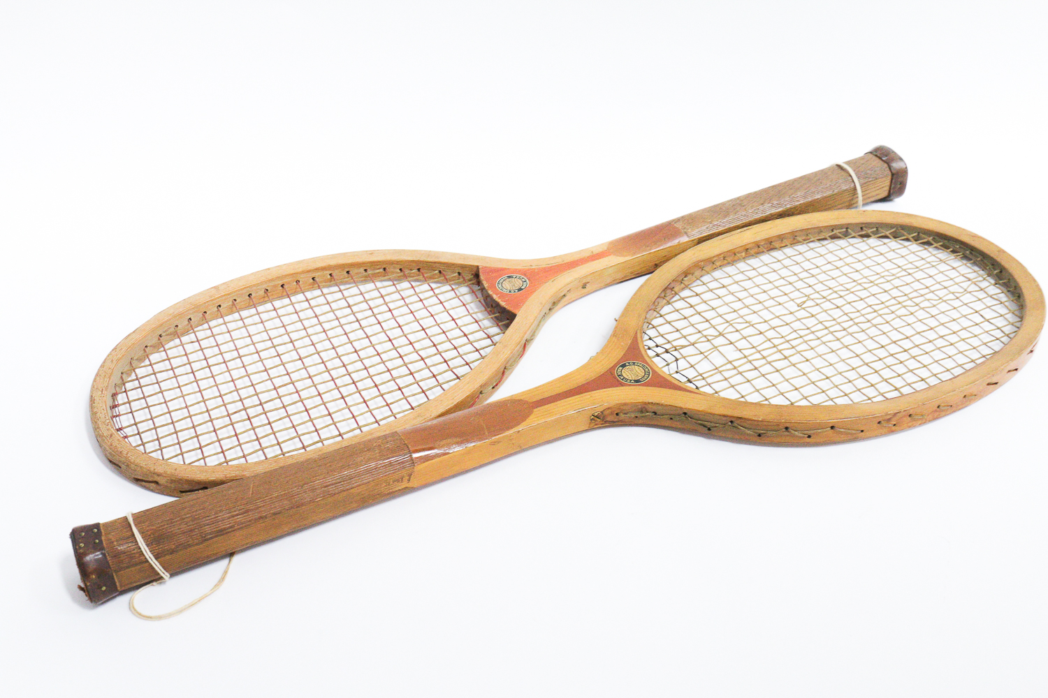 Vintage "Nassau" and "Geneva" Spalding Wood Tennis Rackets