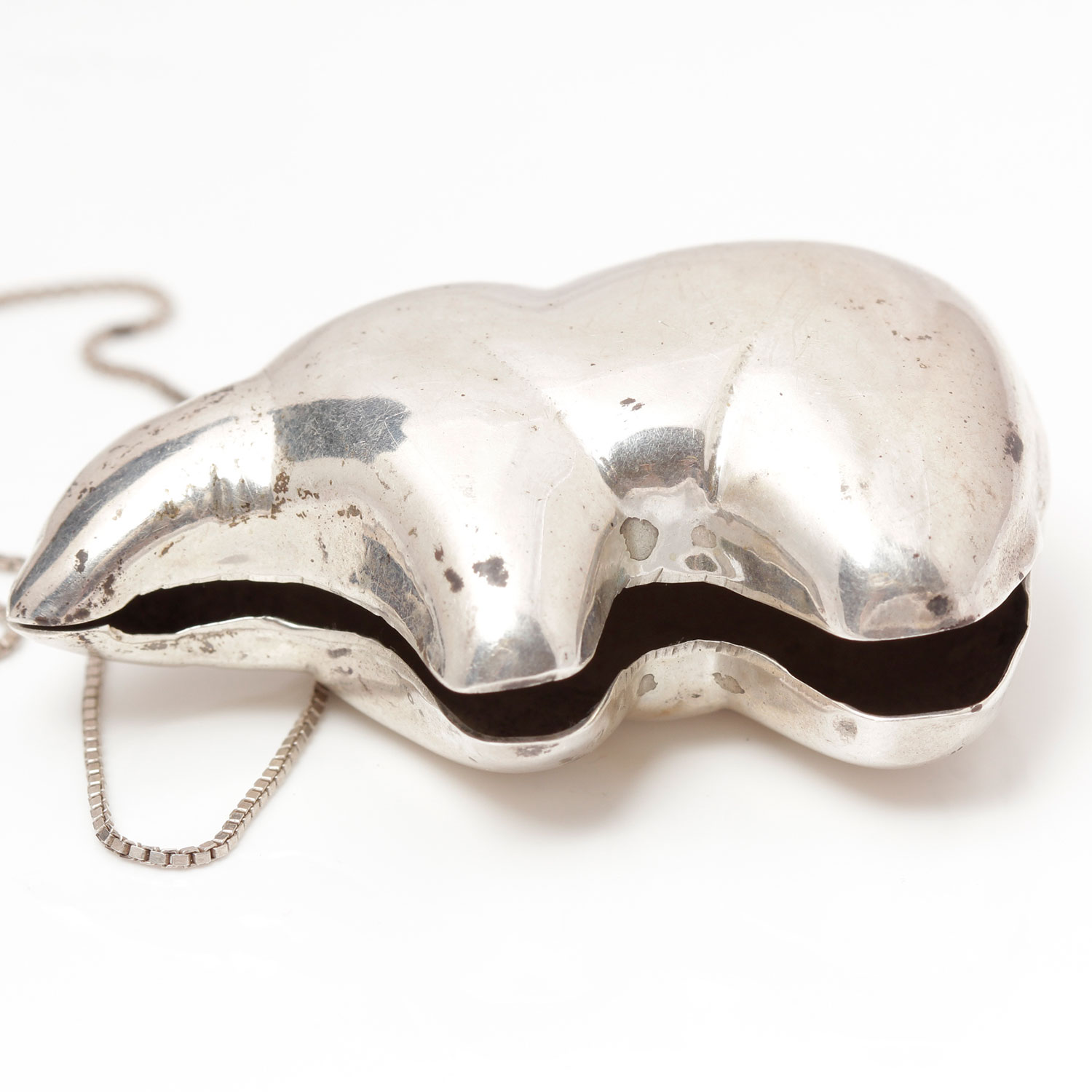 Large Sterling Silver Polar Bear Necklace