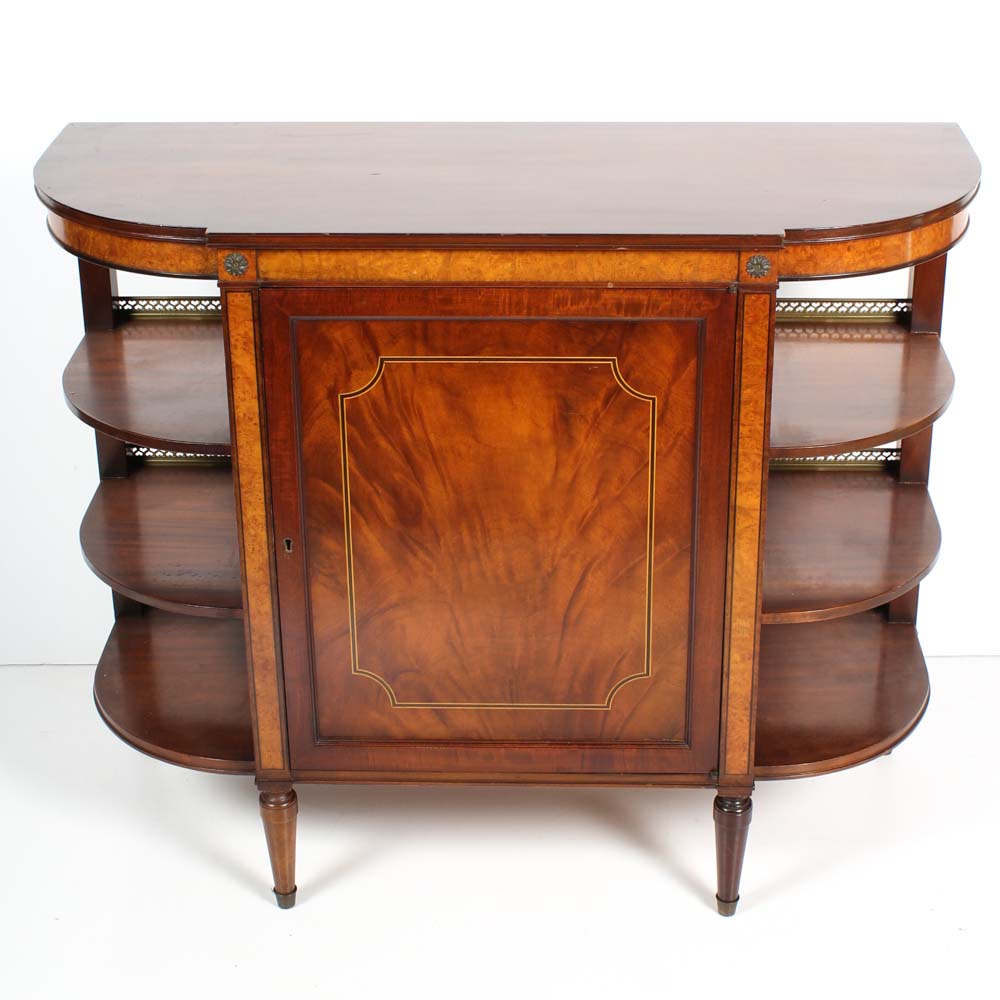 Mid Century Charak Furniture Demilune Cabinet