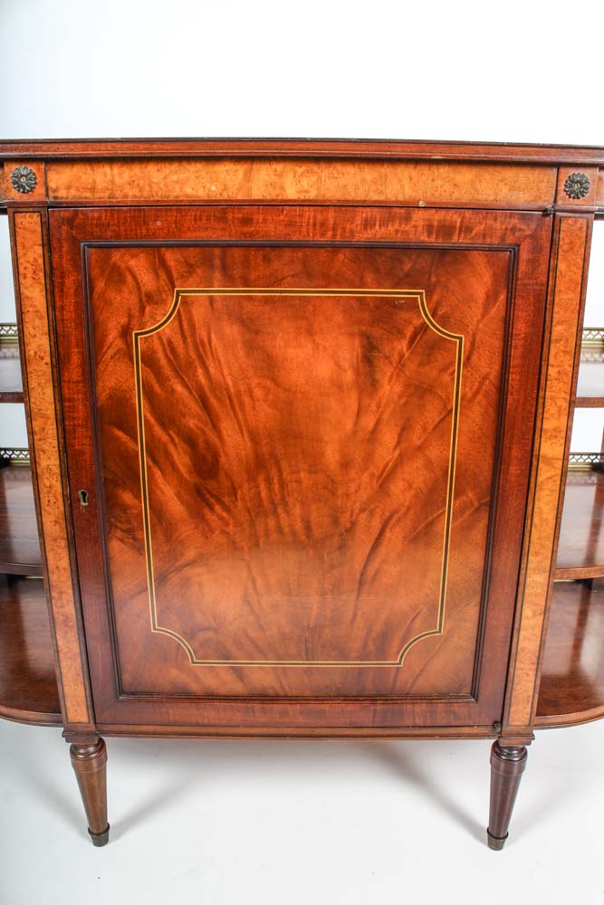 Mid Century Charak Furniture Demilune Cabinet