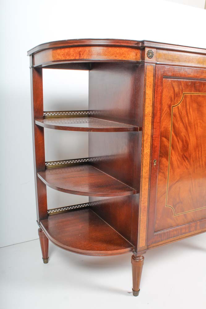 Mid Century Charak Furniture Demilune Cabinet
