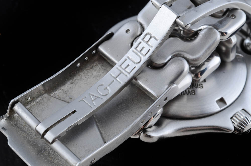 Men's Tag Heuer Certified Chronometer 200m Stainless Steel Automatic Swiss Made Blue Bristwatch