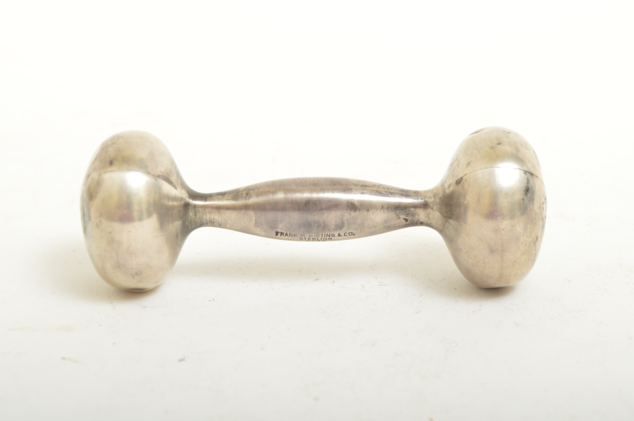 Vintage Frank M. Whiting Co. Sterling Silver Baby Rattle