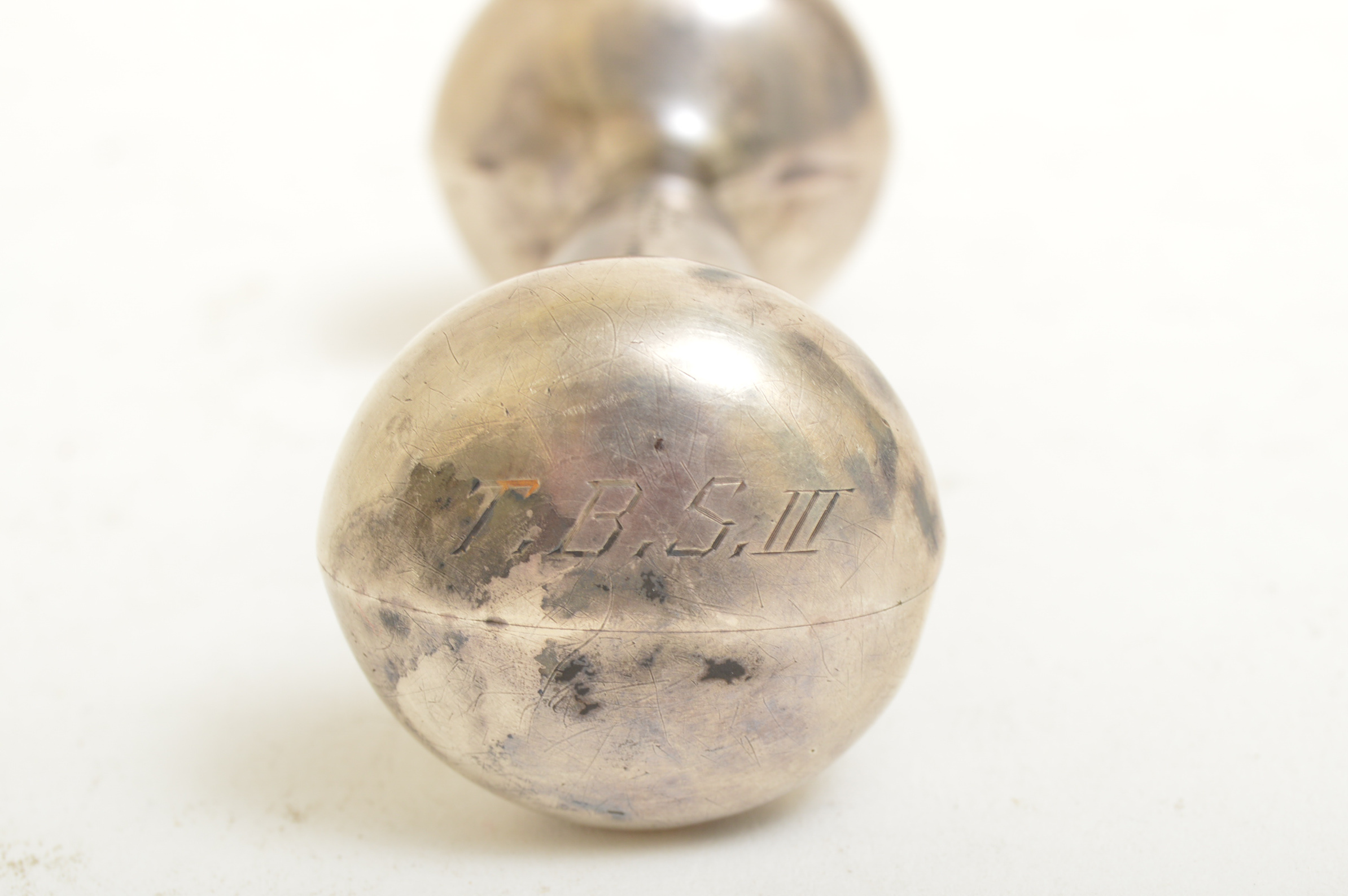 Vintage Frank M. Whiting Co. Sterling Silver Baby Rattle