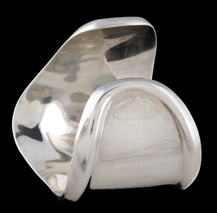 Taxco Sterling Silver Cuff Bracelet in a High Polish Finish