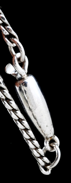 Vintage Eisenberg Ice Rhinestone Drop Pendant Chain Necklace with "Eisenberg Jewelry" Box