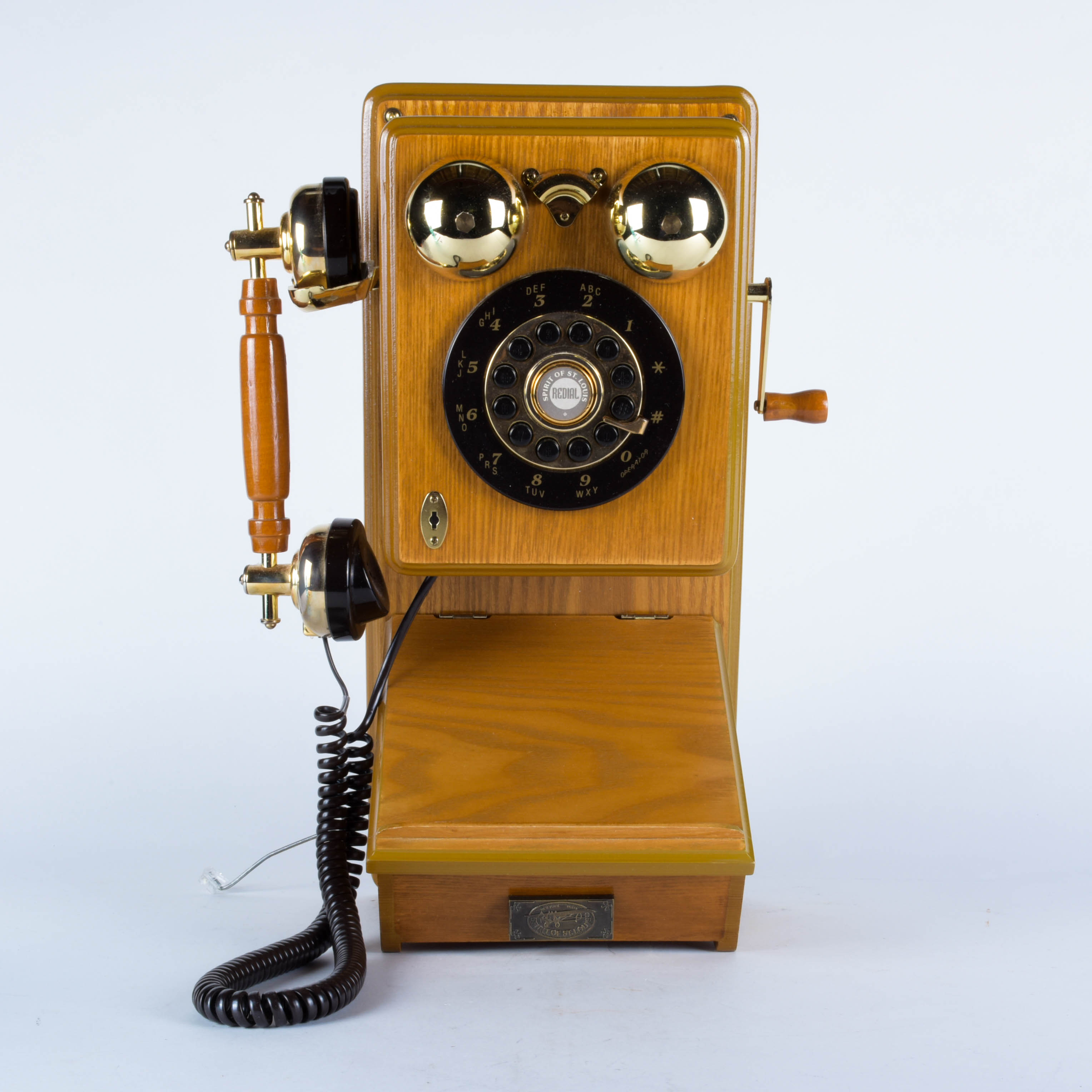 Vintage Style Reproduction Wooden Wall Phone