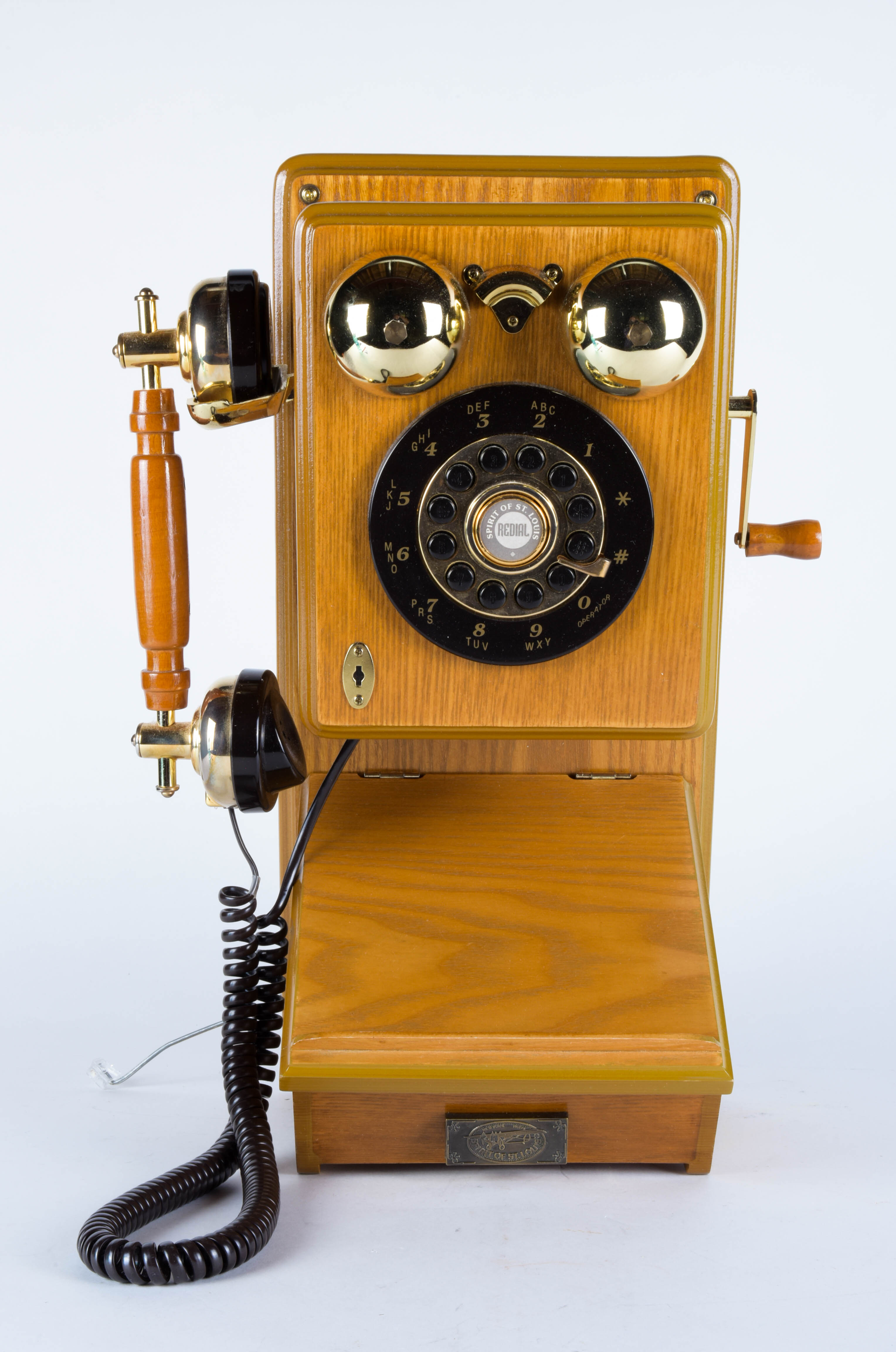 Vintage Style Reproduction Wooden Wall Phone