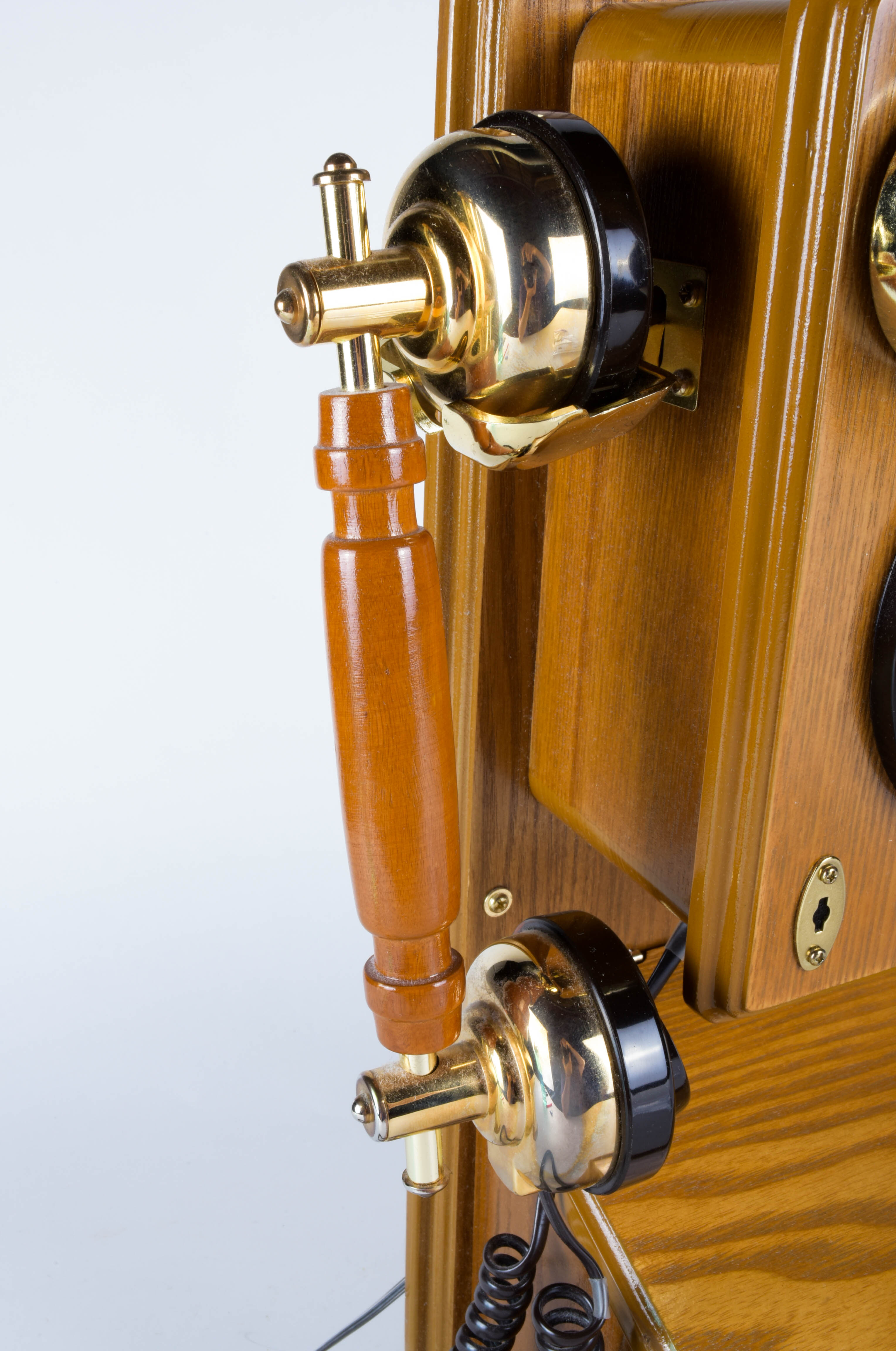 Vintage Style Reproduction Wooden Wall Phone