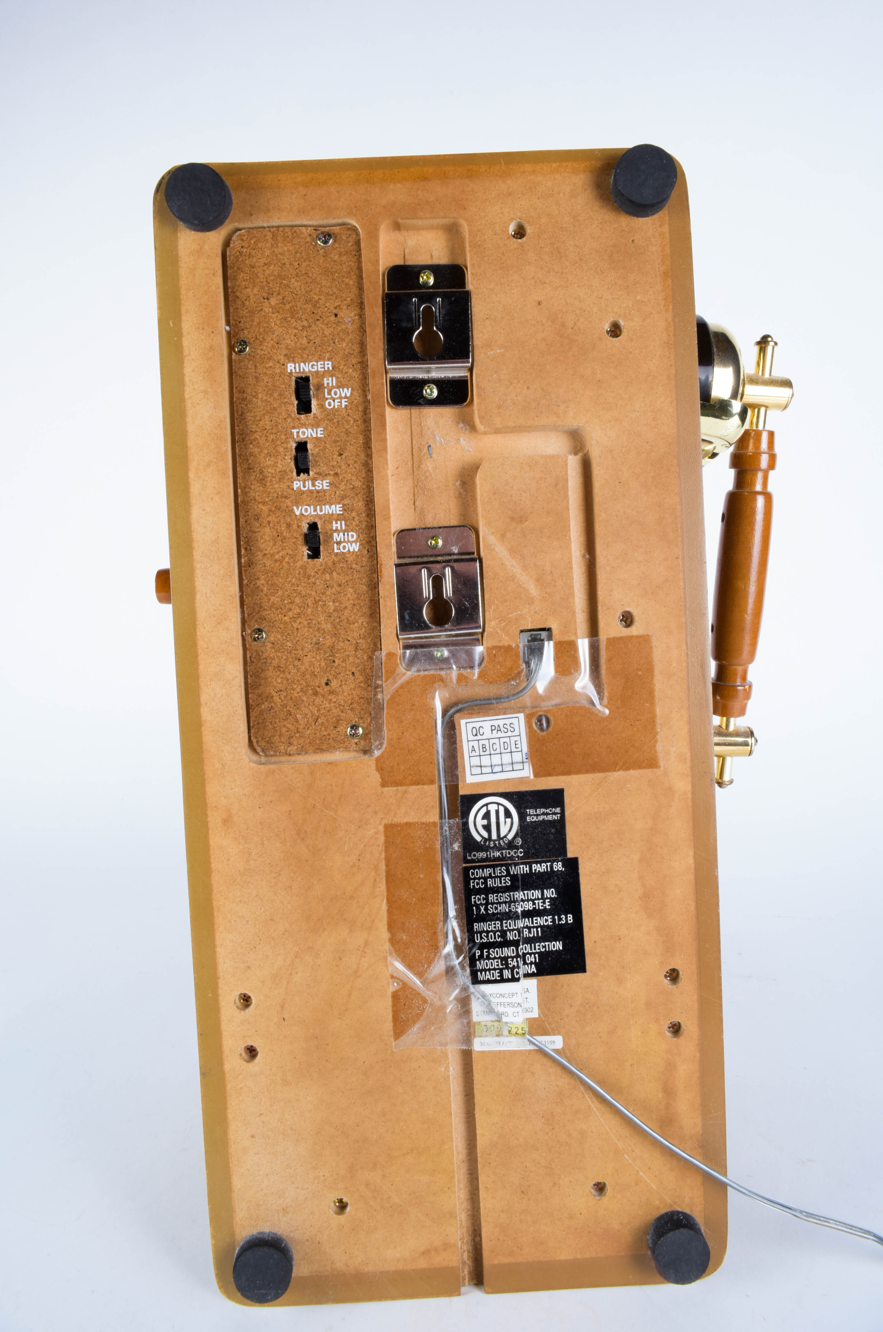 Vintage Style Reproduction Wooden Wall Phone