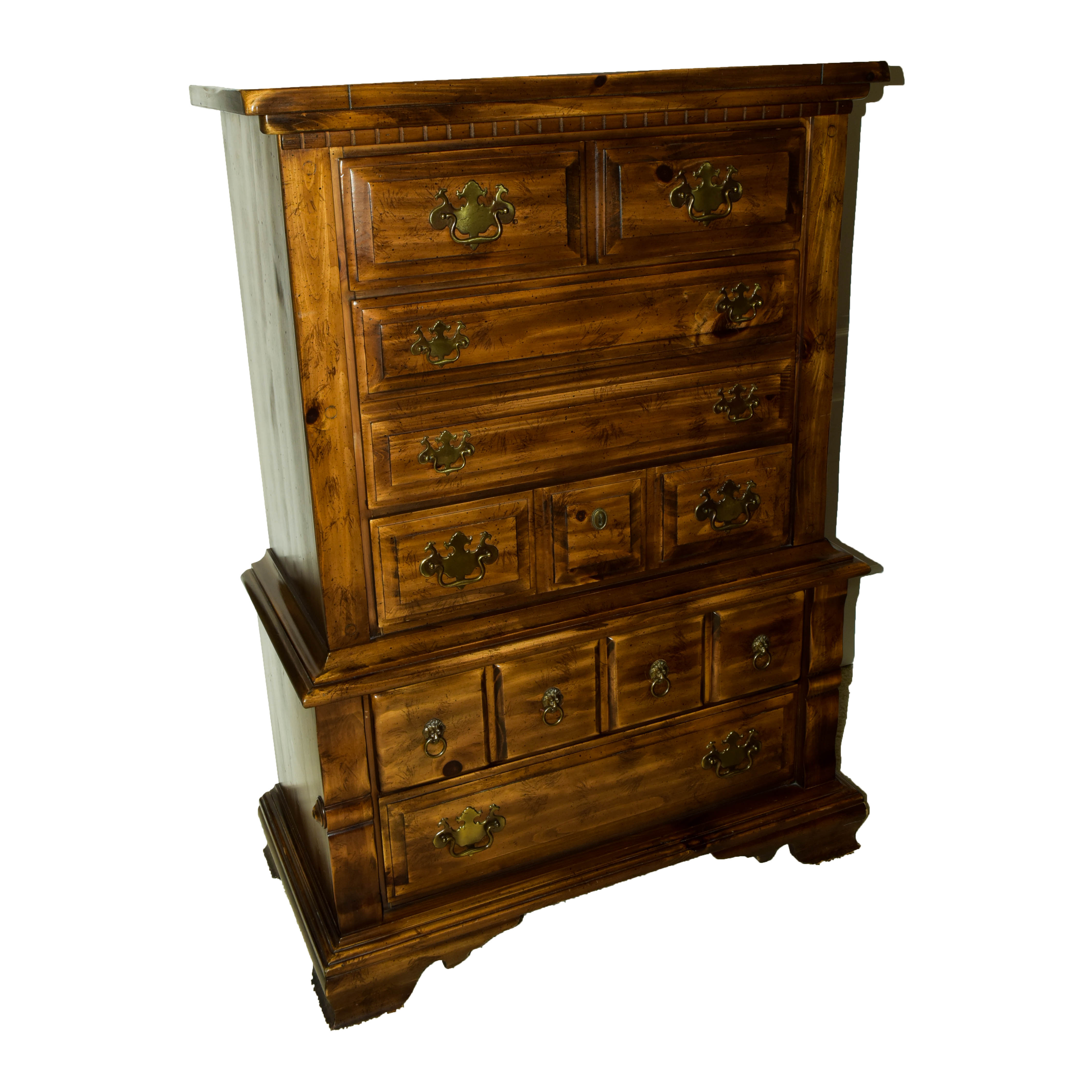 Solid Wood Tall Bureau