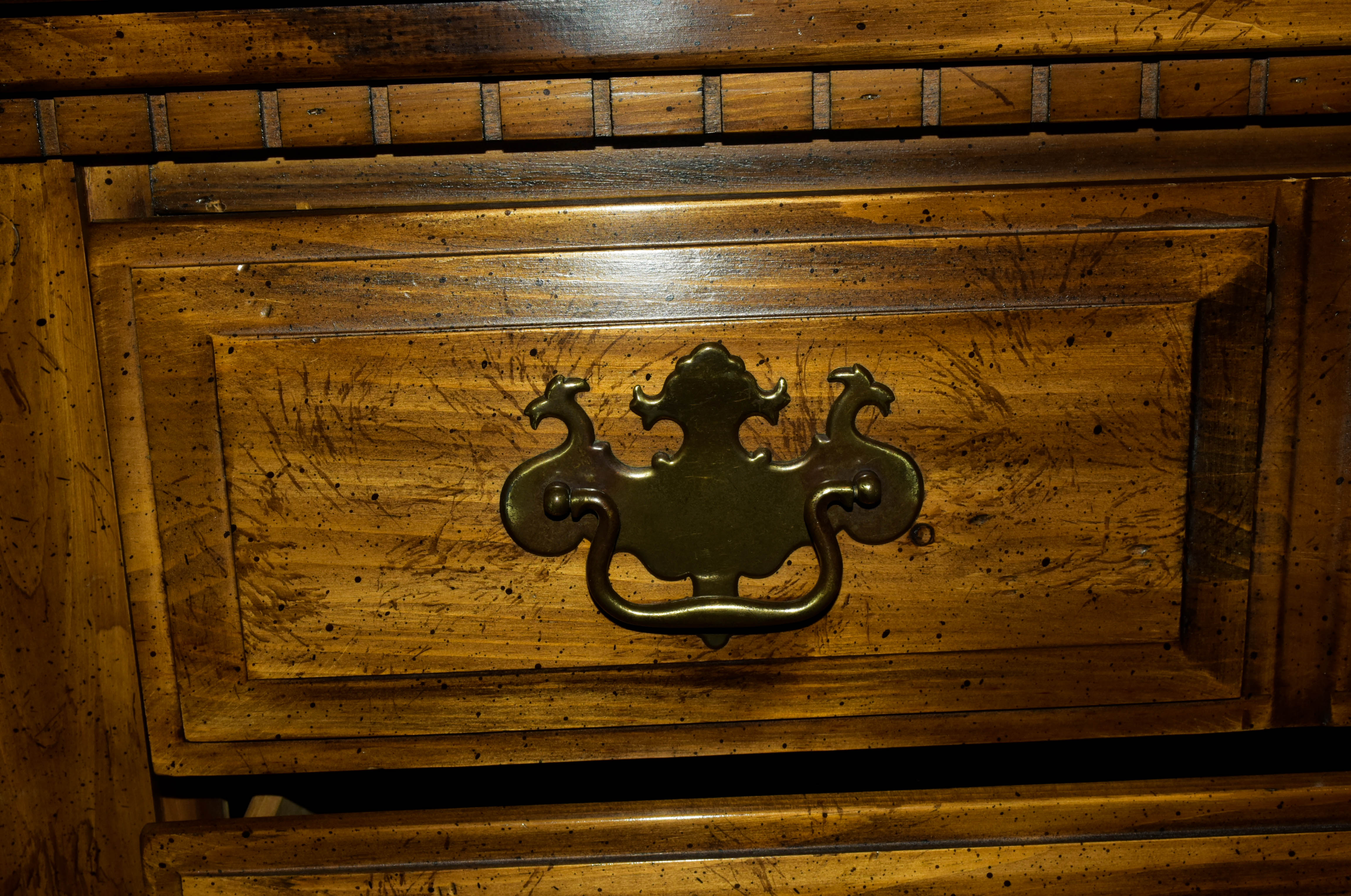 Solid Wood Tall Bureau