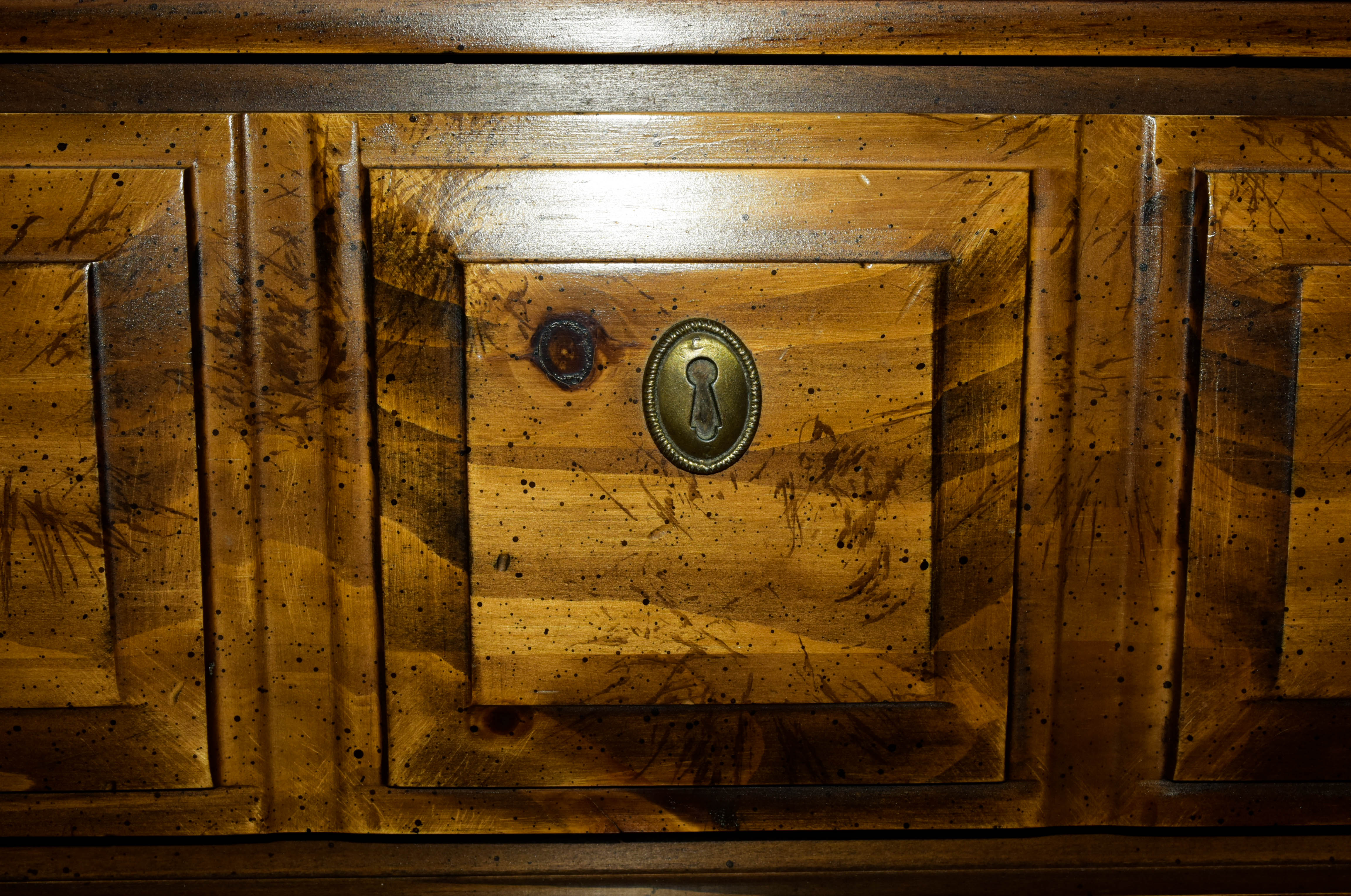 Solid Wood Tall Bureau