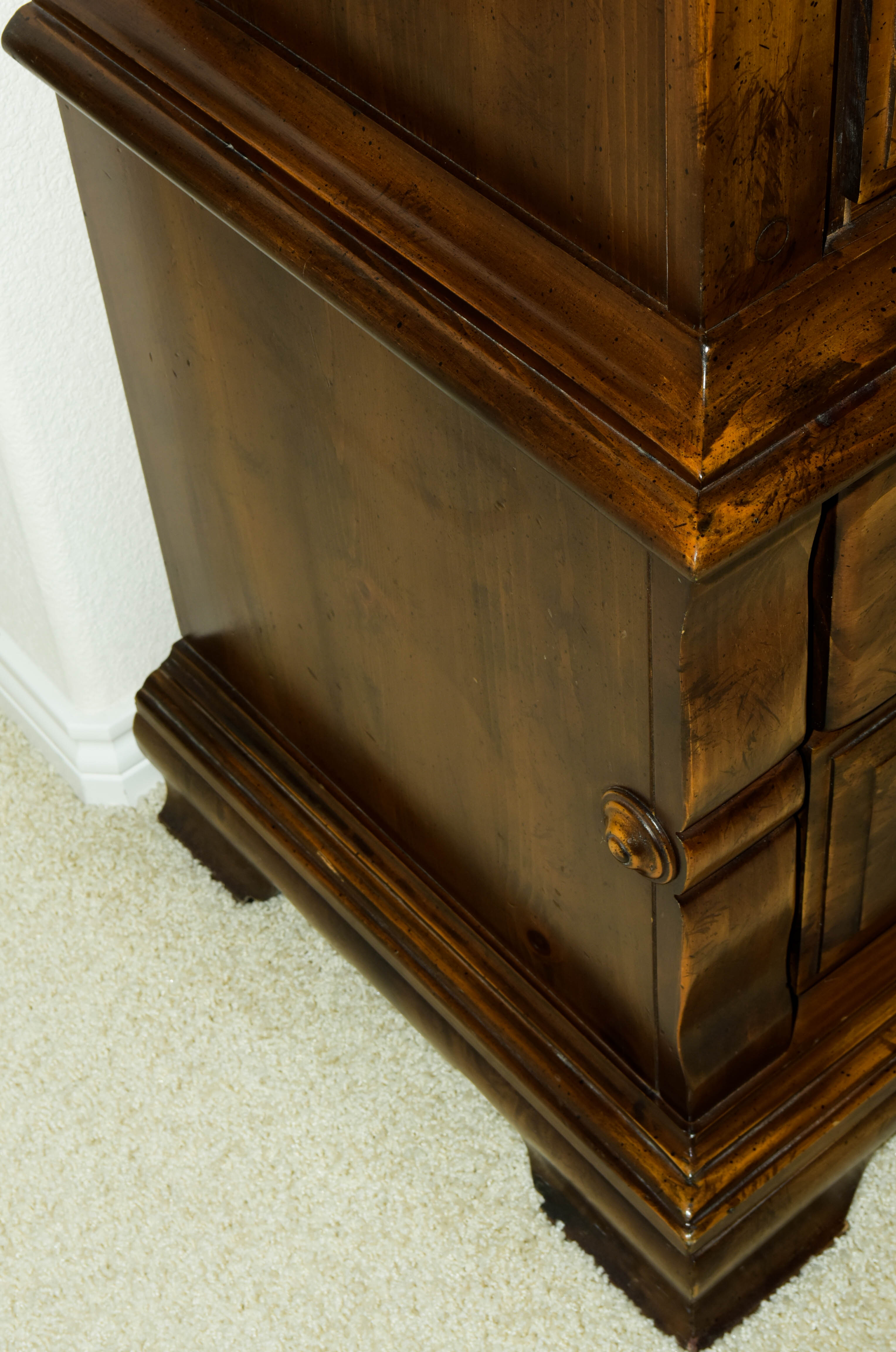 Solid Wood Tall Bureau