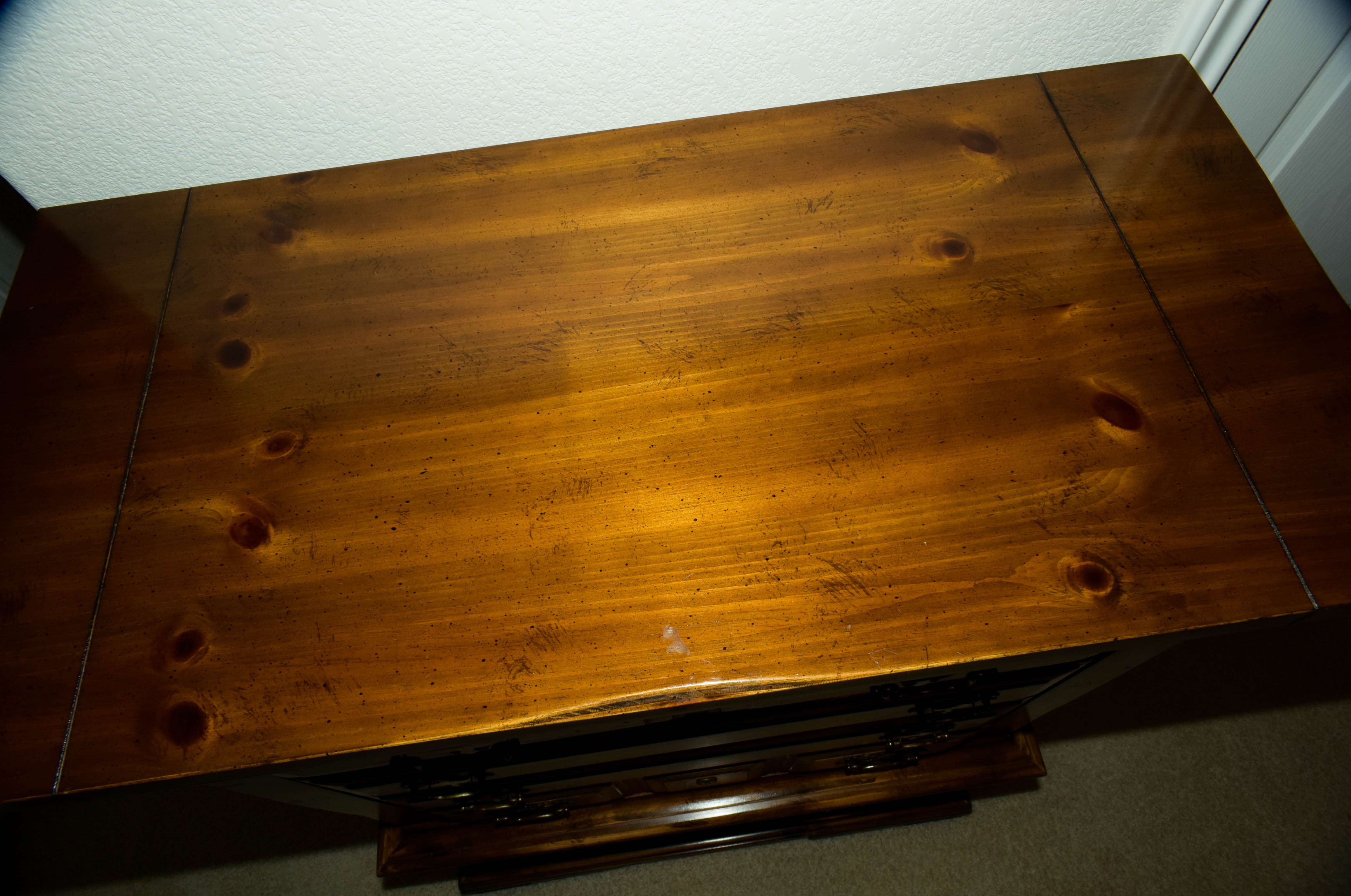 Solid Wood Tall Bureau