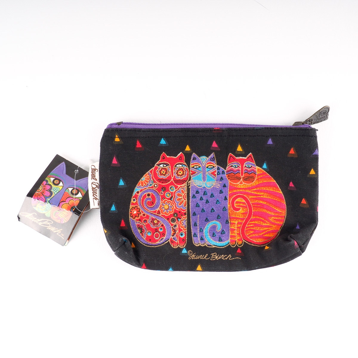 Four Laurel Burch Colorful Graphic Canvas Bags