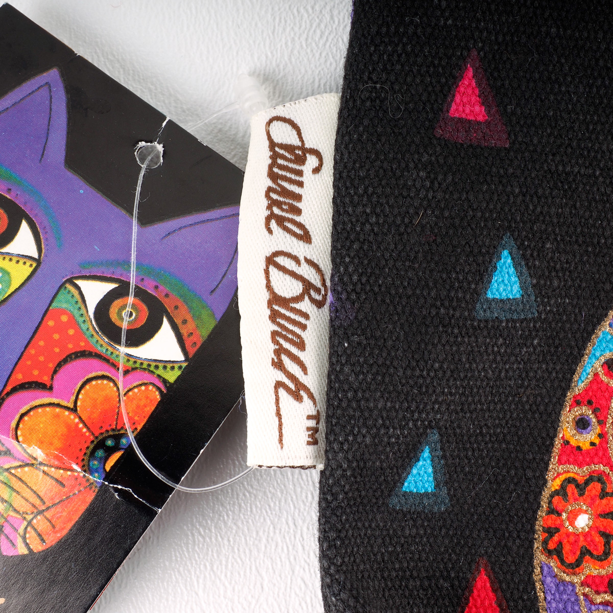 Four Laurel Burch Colorful Graphic Canvas Bags