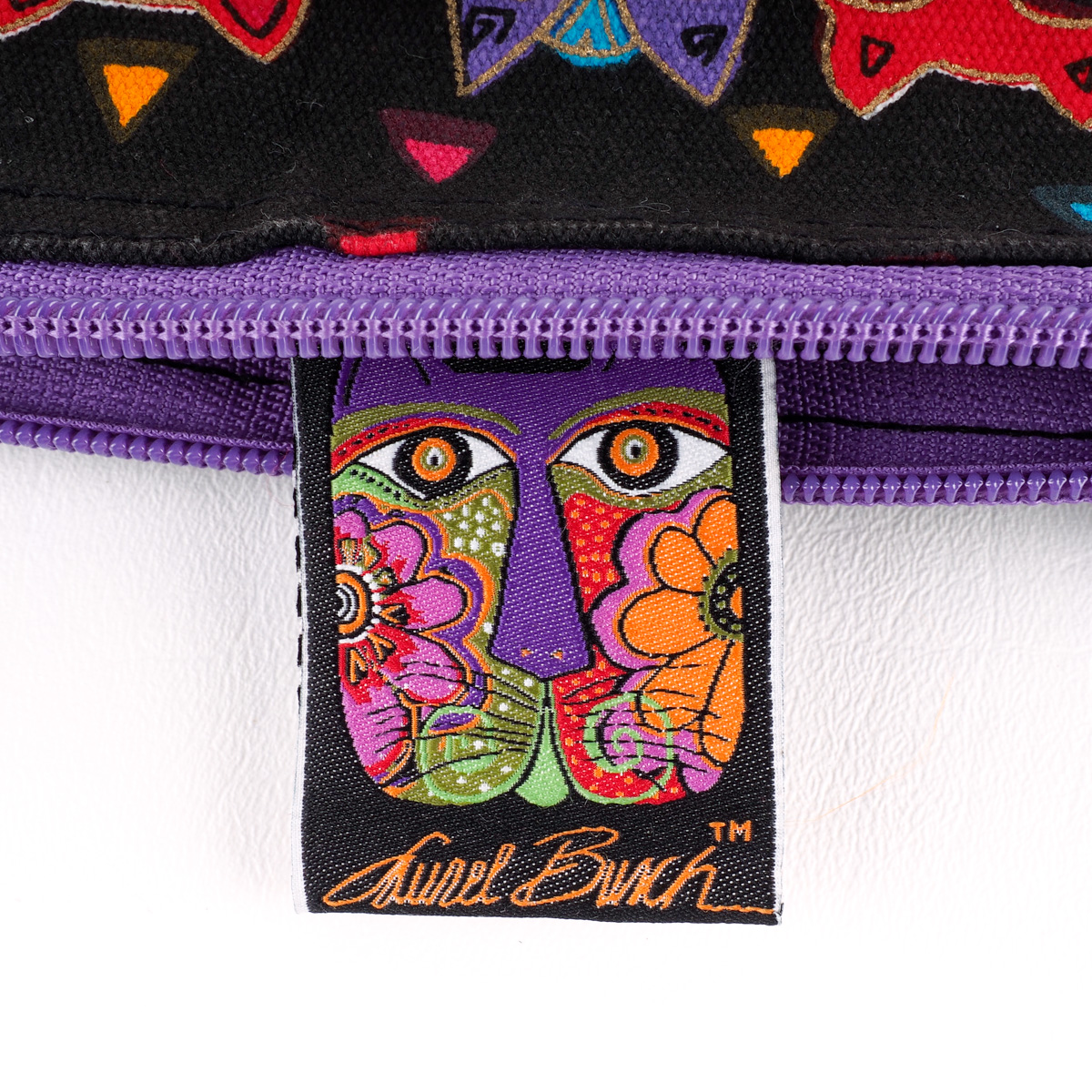 Four Laurel Burch Colorful Graphic Canvas Bags