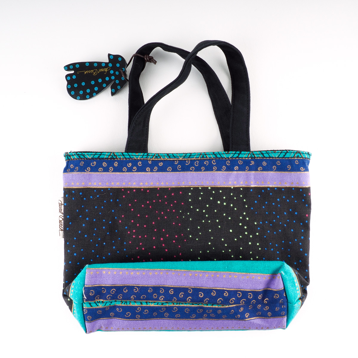 Four Laurel Burch Colorful Graphic Canvas Bags