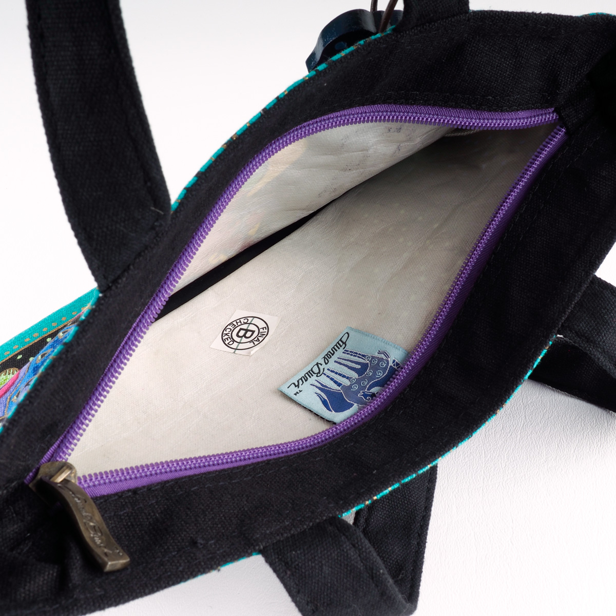 Four Laurel Burch Colorful Graphic Canvas Bags