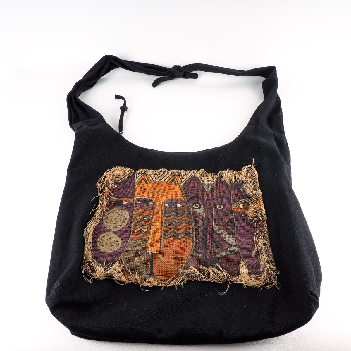 Four Laurel Burch Colorful Graphic Canvas Bags