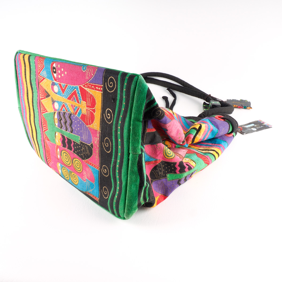 Four Laurel Burch Colorful Graphic Canvas Bags