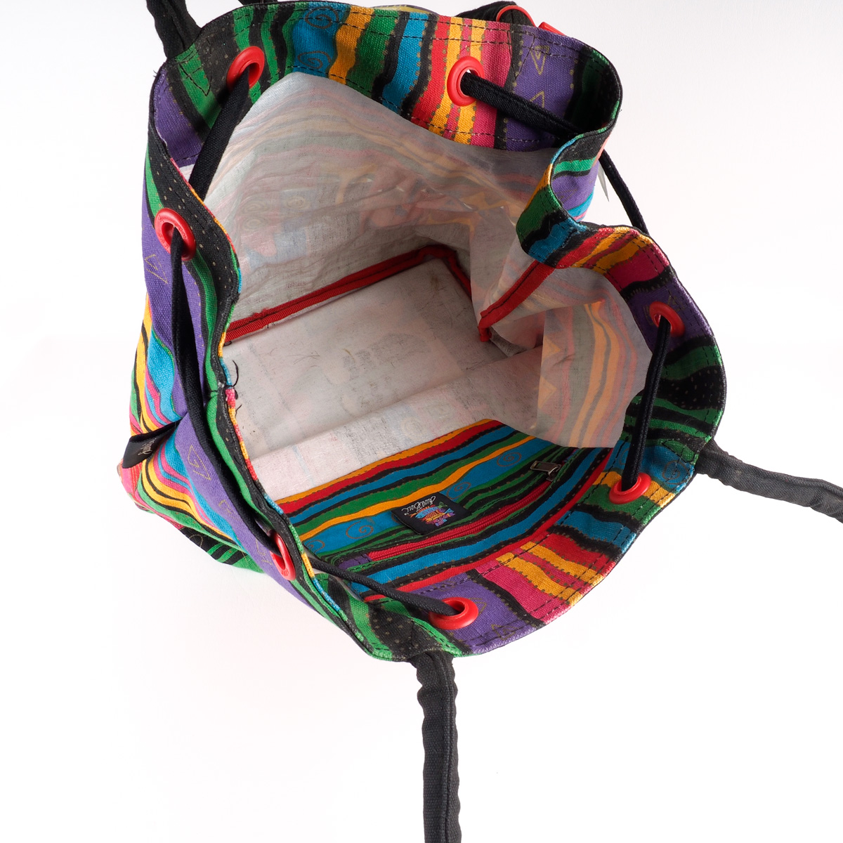 Four Laurel Burch Colorful Graphic Canvas Bags