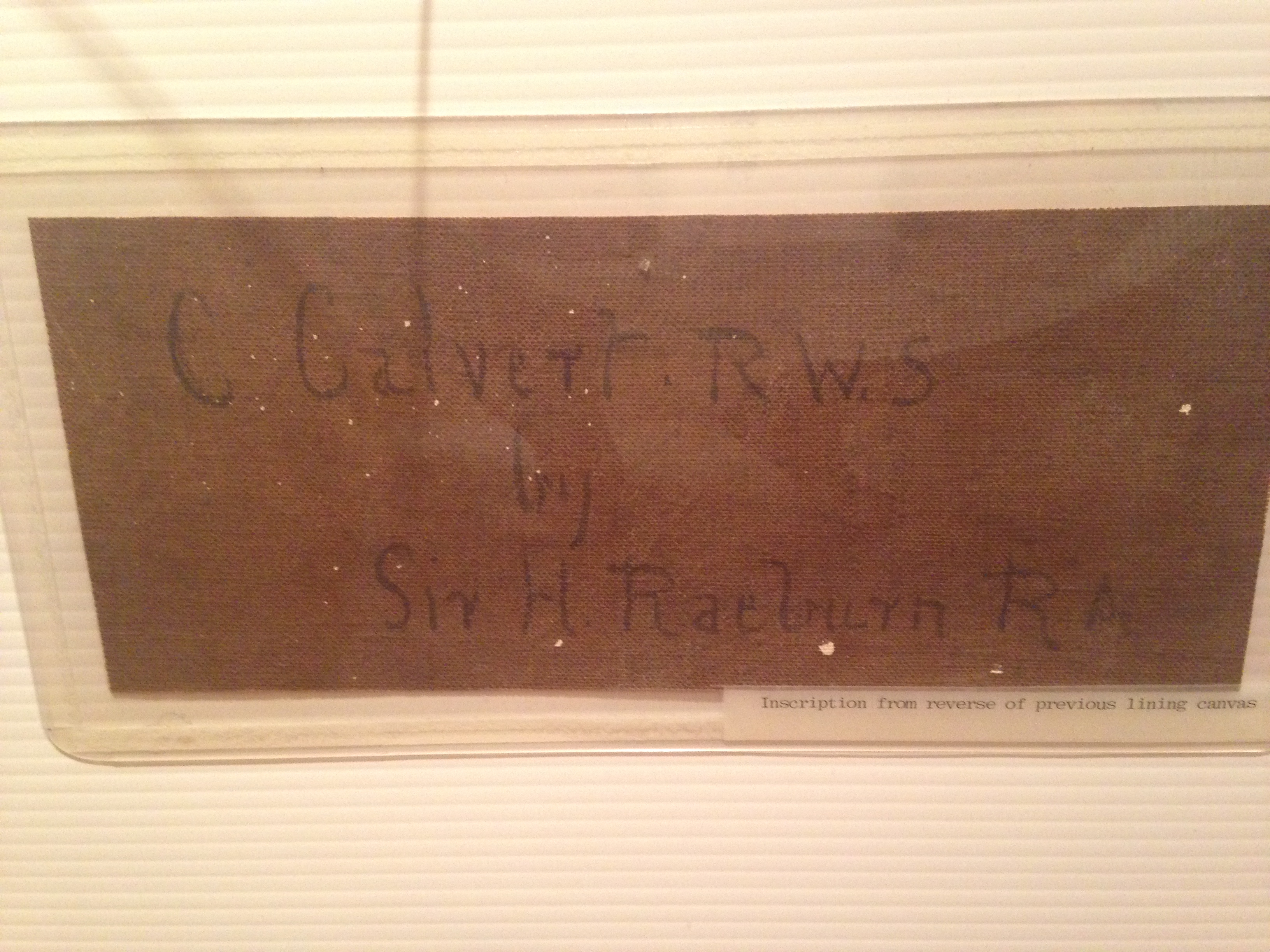 Important Sir Henry Raeburn Original Oil Painting on Canvas, "Portrait of C. Calvert R. W. S"