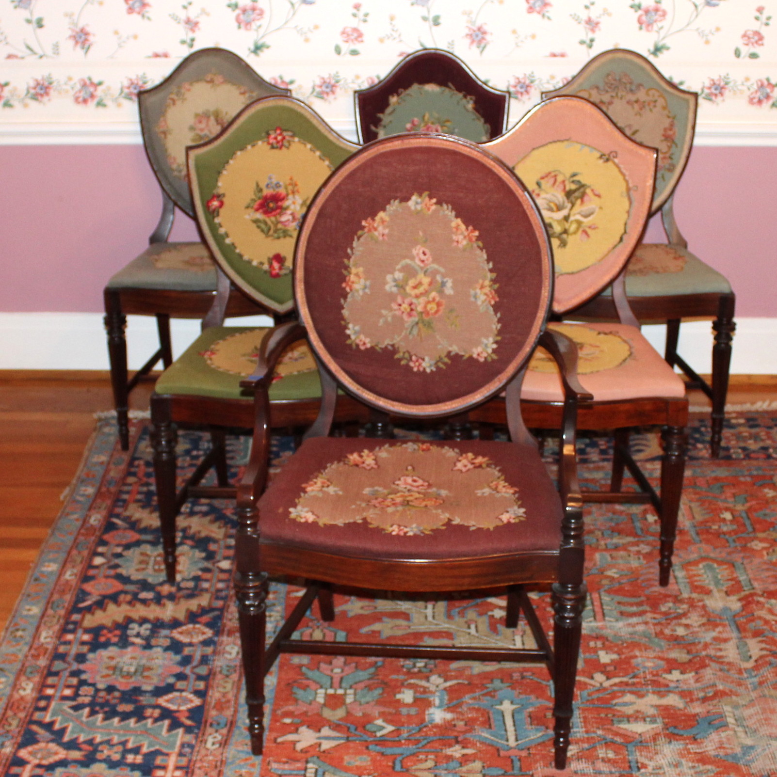 Set of Antique Victorian Dining Chairs
