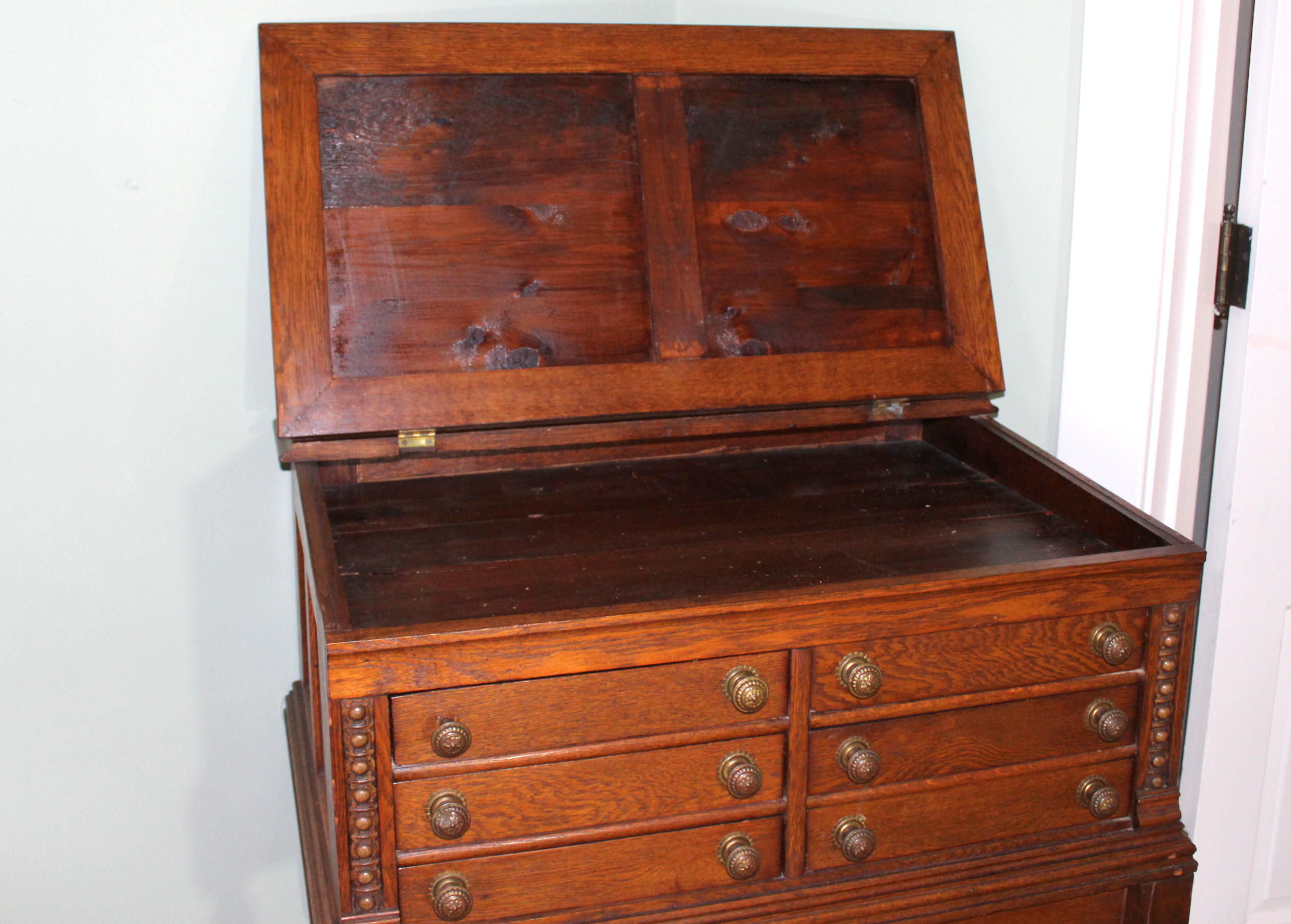 Antique Oak Standing Desk