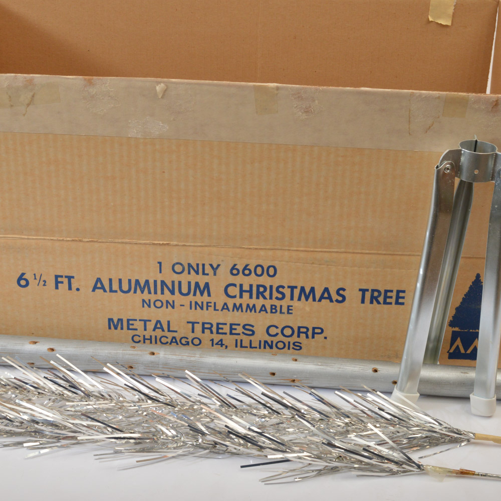 Mid-Century Metal Trees Corporation 6 1/2 Feet Aluminum Christmas Tree