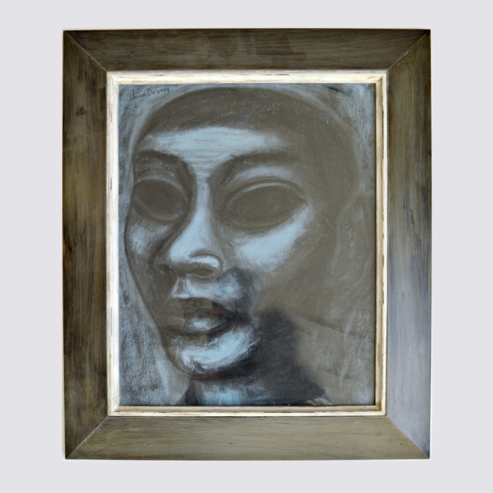 Original Signed Pastel Portrait by Juan DePrey