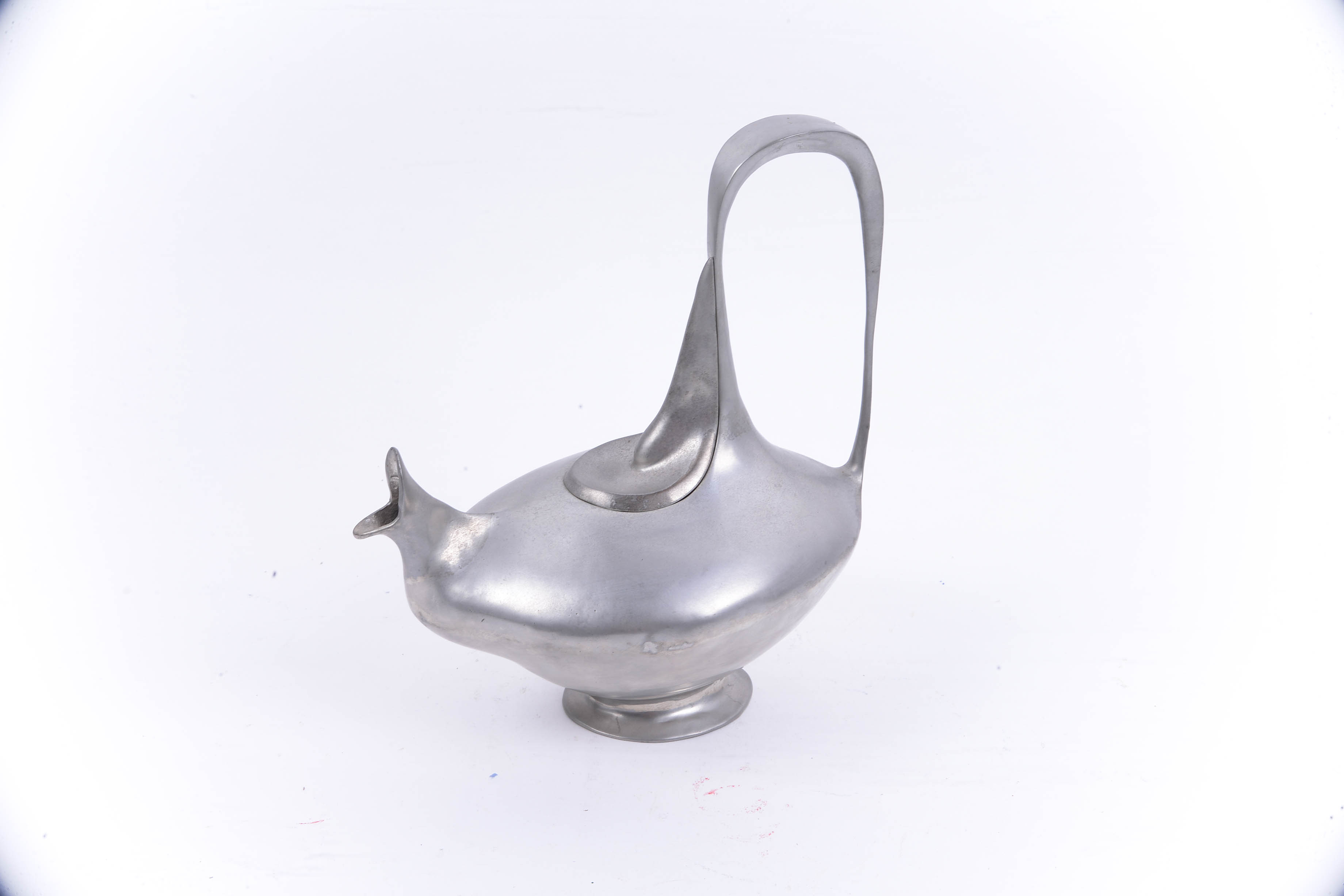 Castor Cooper "Modernist" Pewter Tea Set and Tray