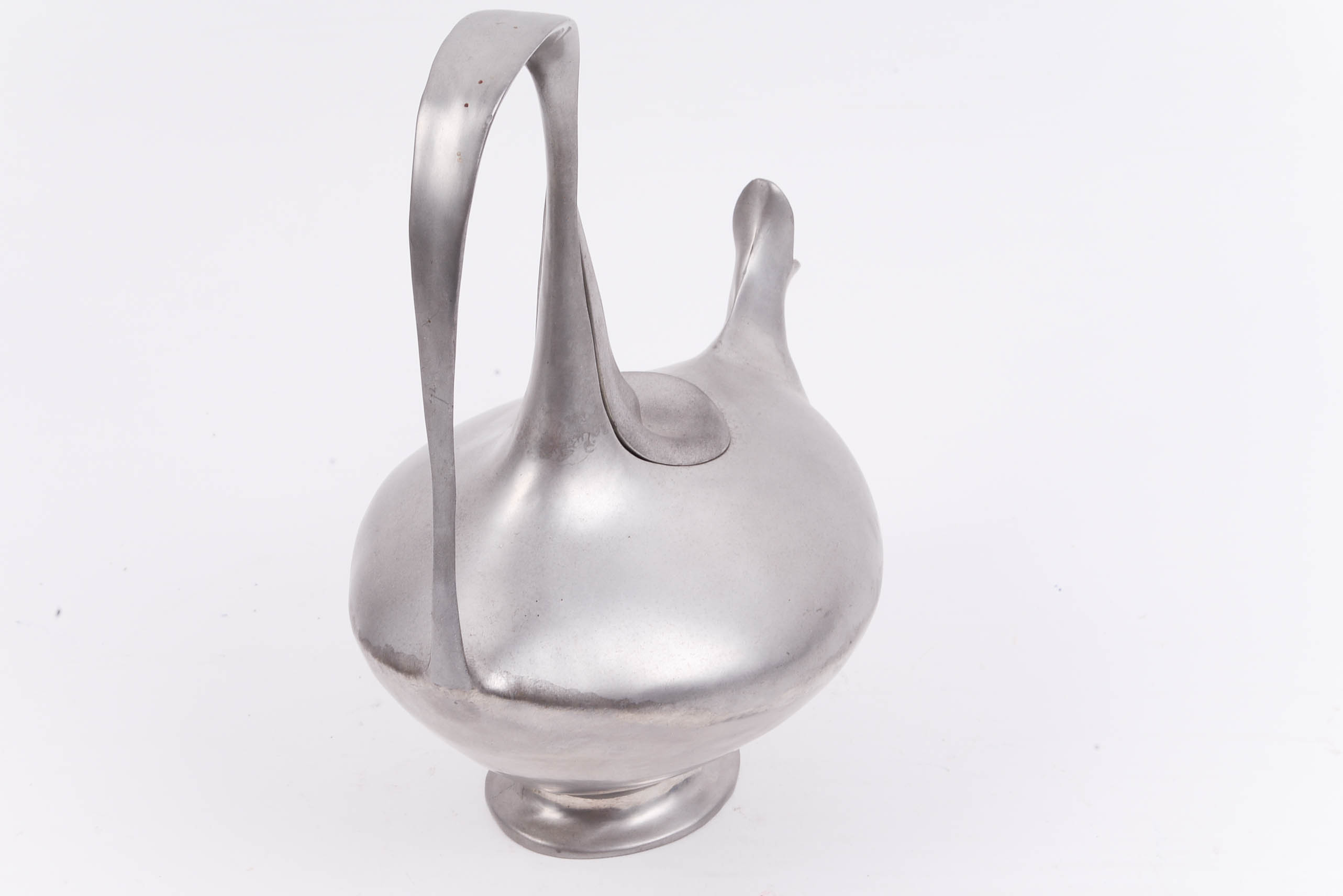 Castor Cooper "Modernist" Pewter Tea Set and Tray