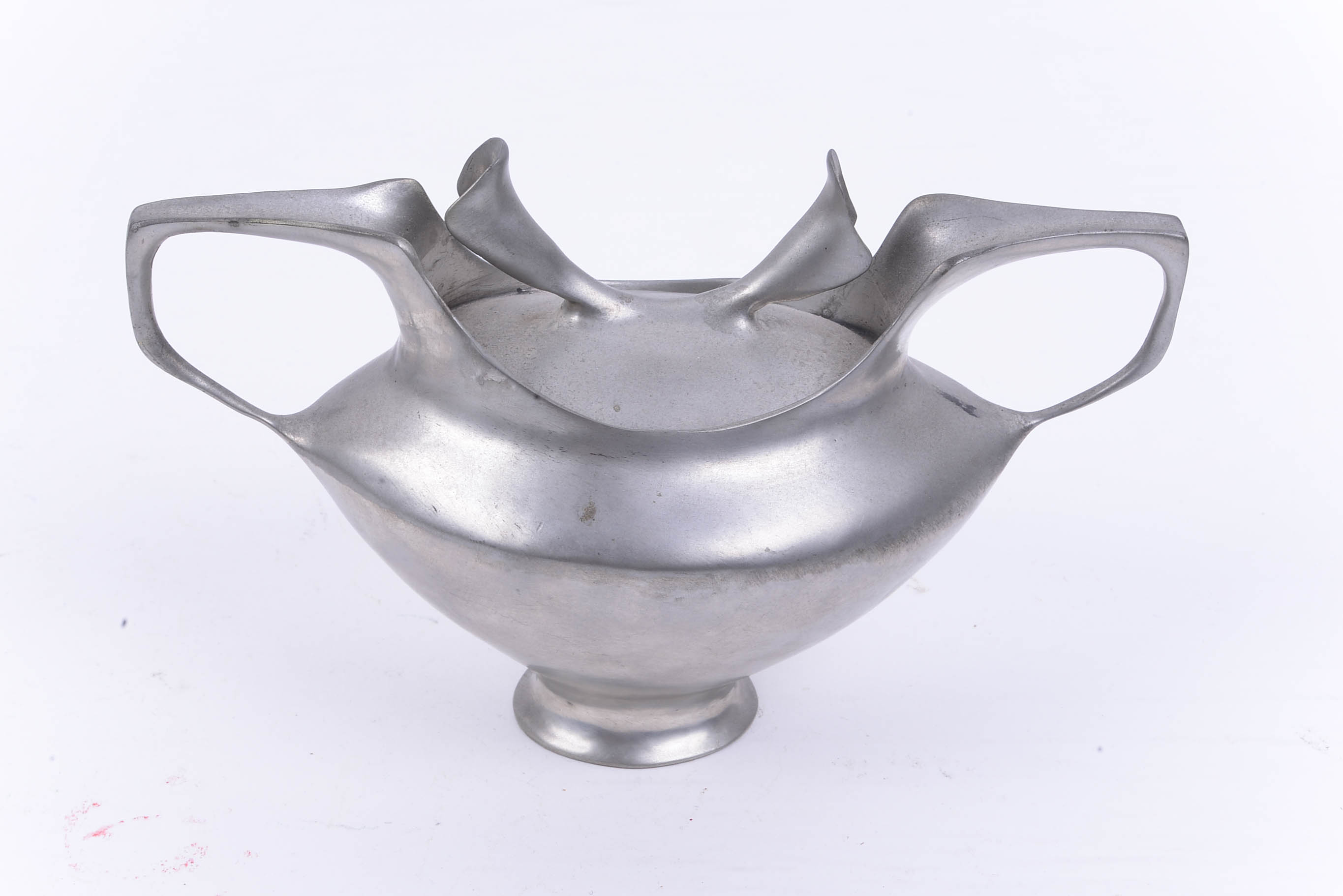 Castor Cooper "Modernist" Pewter Tea Set and Tray