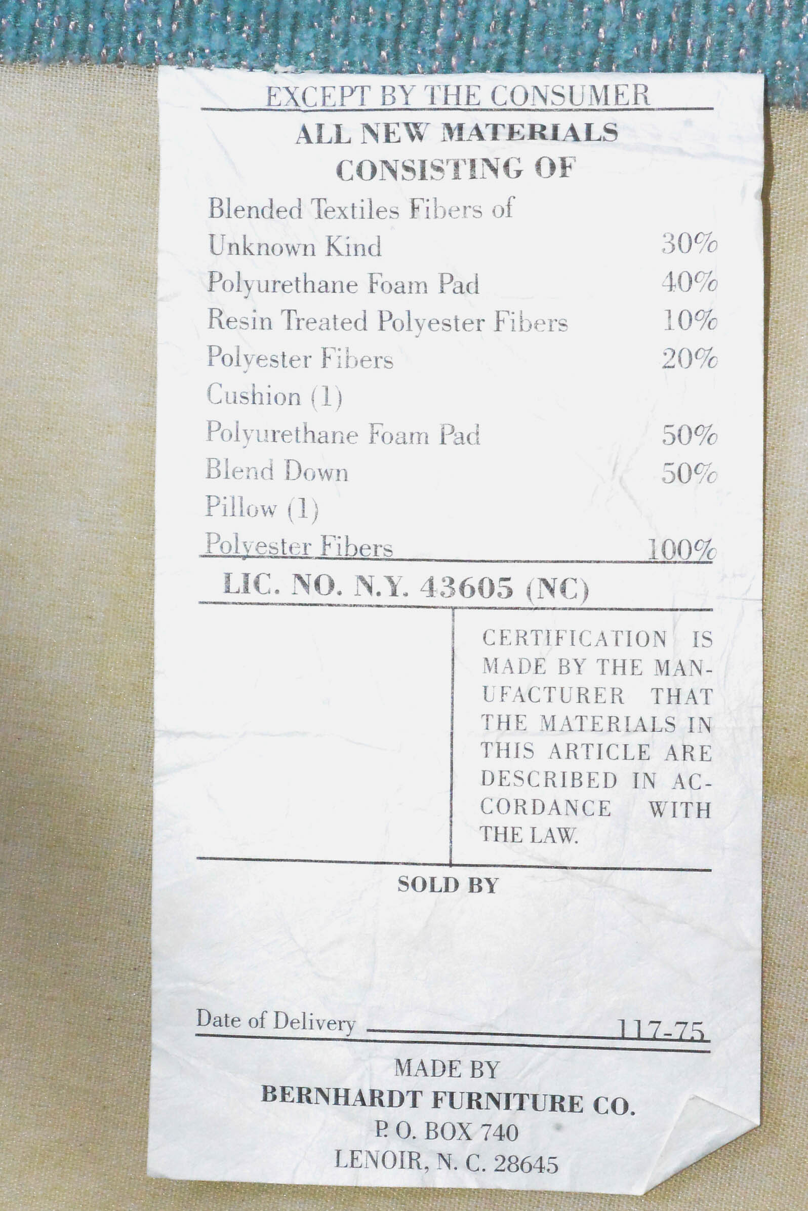 Pair of Bernhardt Furniture Co. Upholstered Chairs