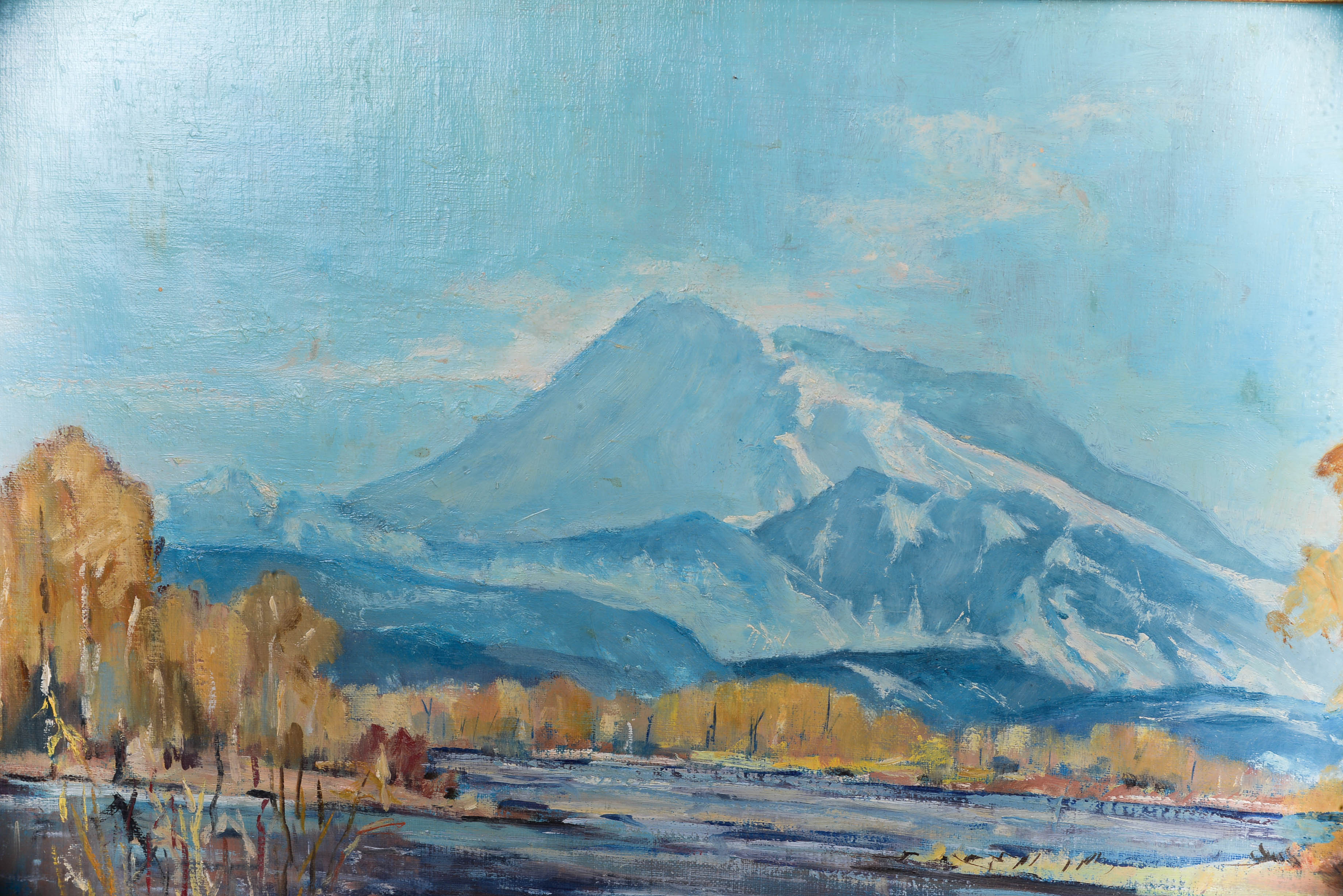 Alaskan Landscape Painting by Marvin Mangus