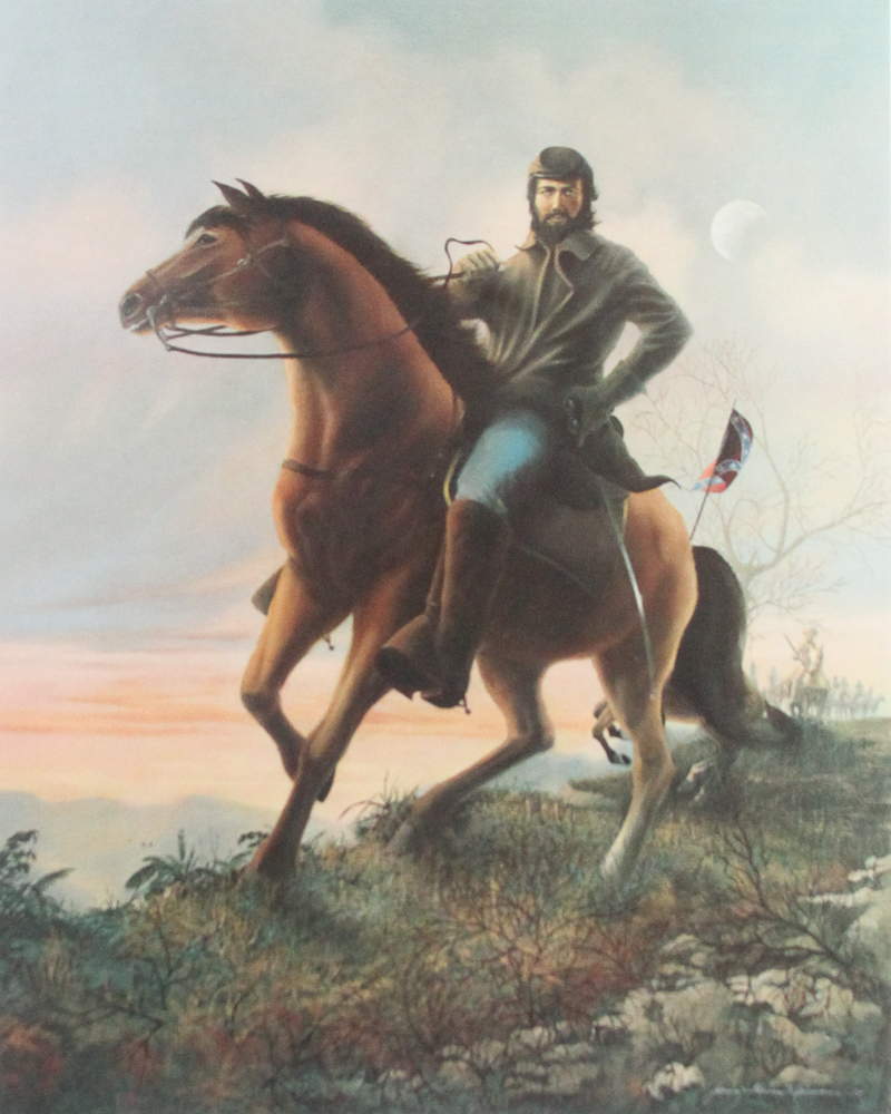 James Thomas Neumann Signed Lithograph "Stonewall Jackson"