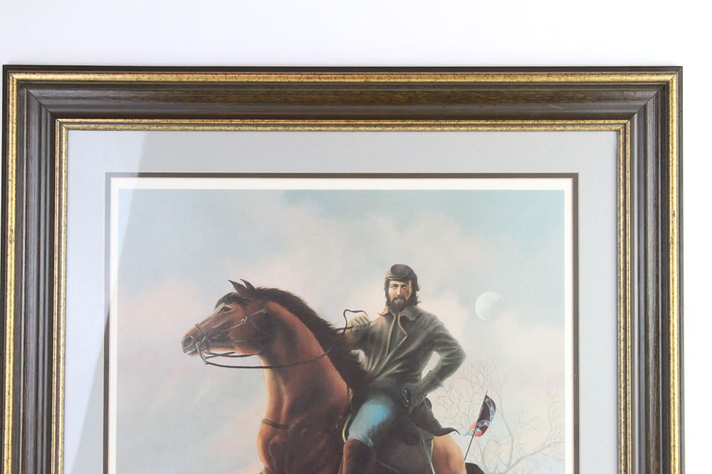 James Thomas Neumann Signed Lithograph "Stonewall Jackson"